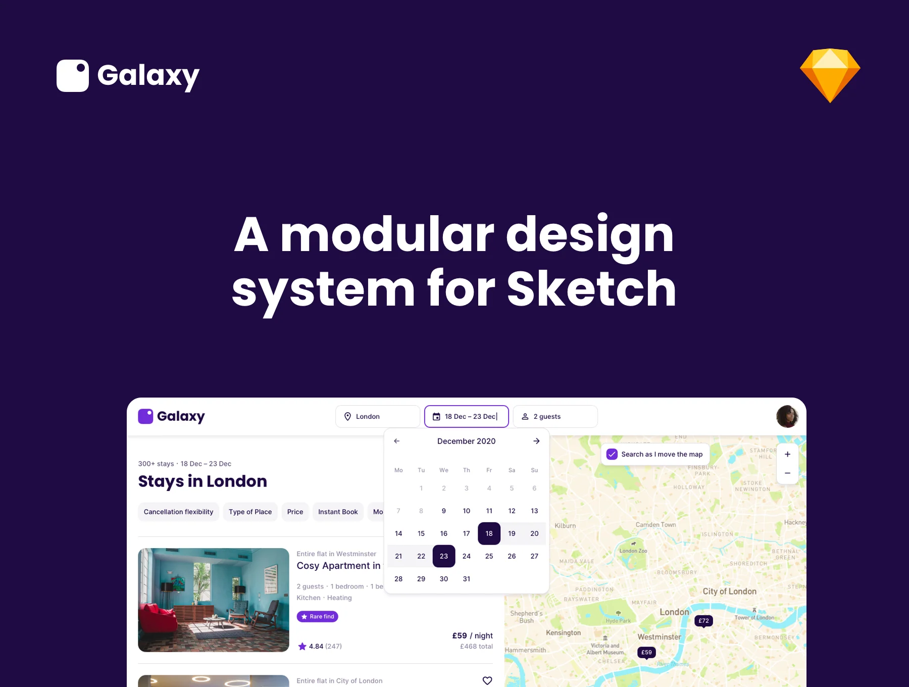 Galaxy Design System for Sketch