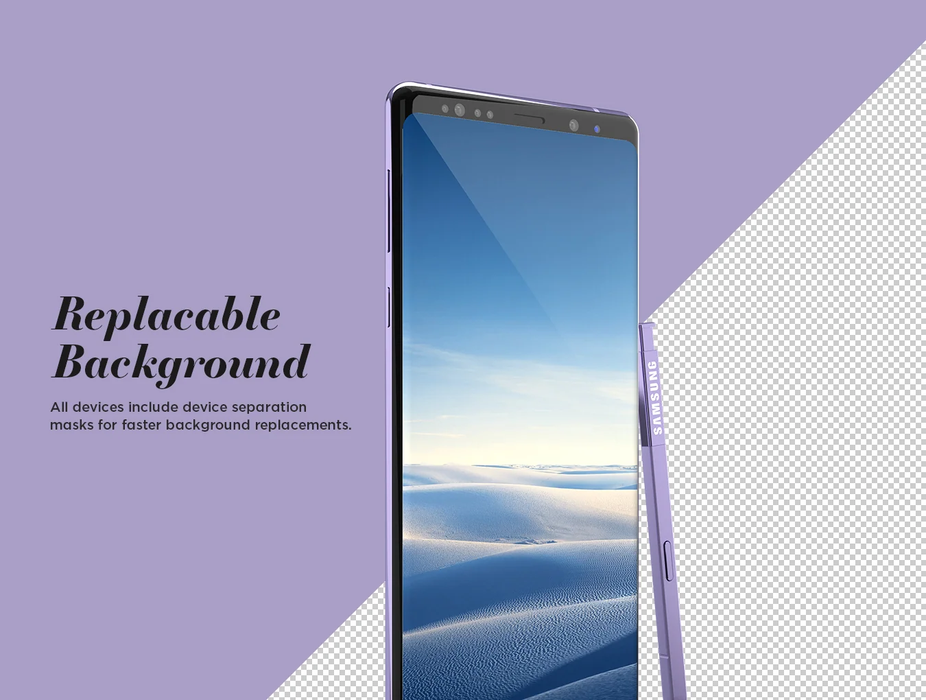 Galaxy Note 8 Design Mockup 6