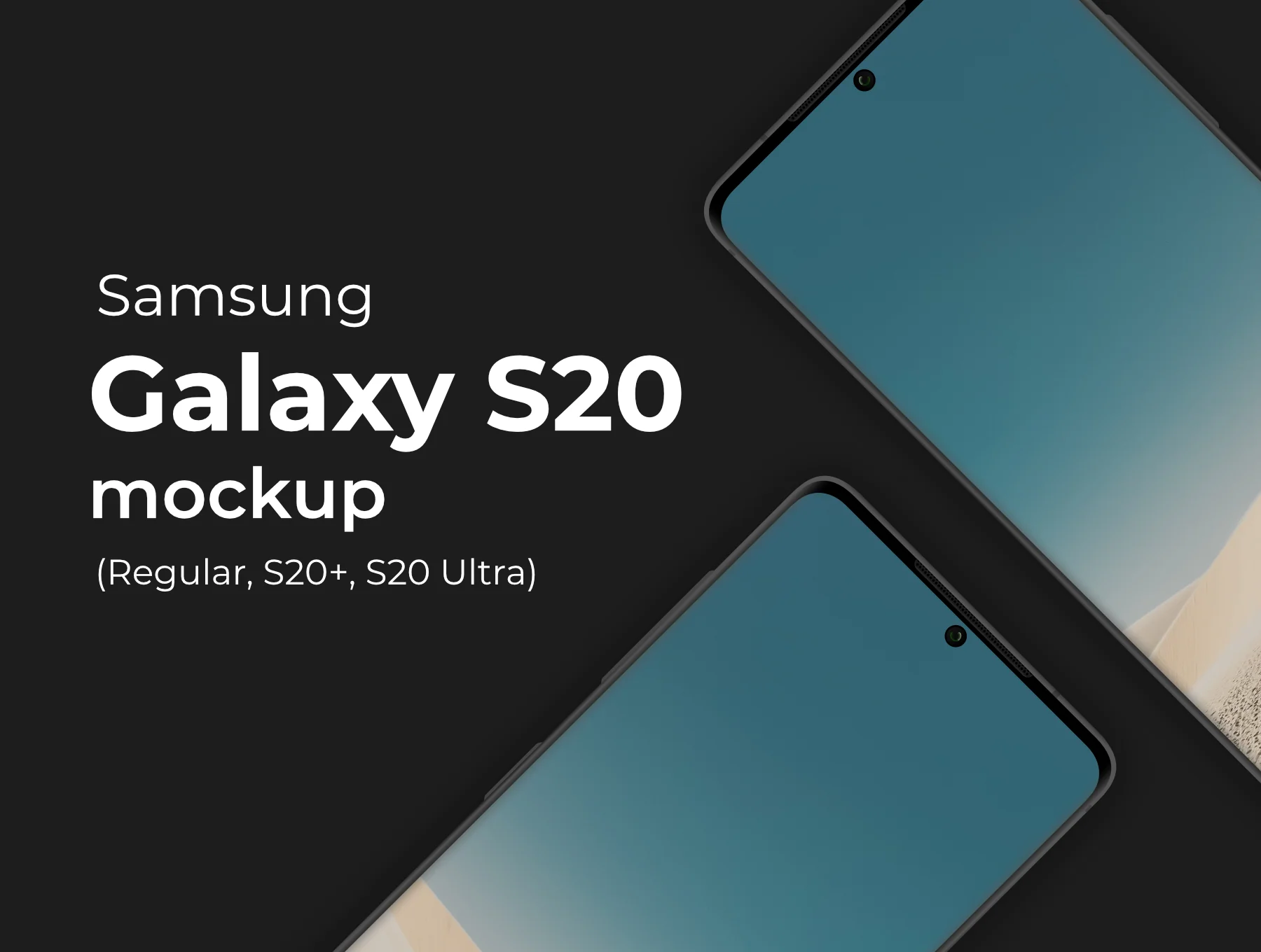 Galaxy S20/S20+/S20 Ultra minimal mockup