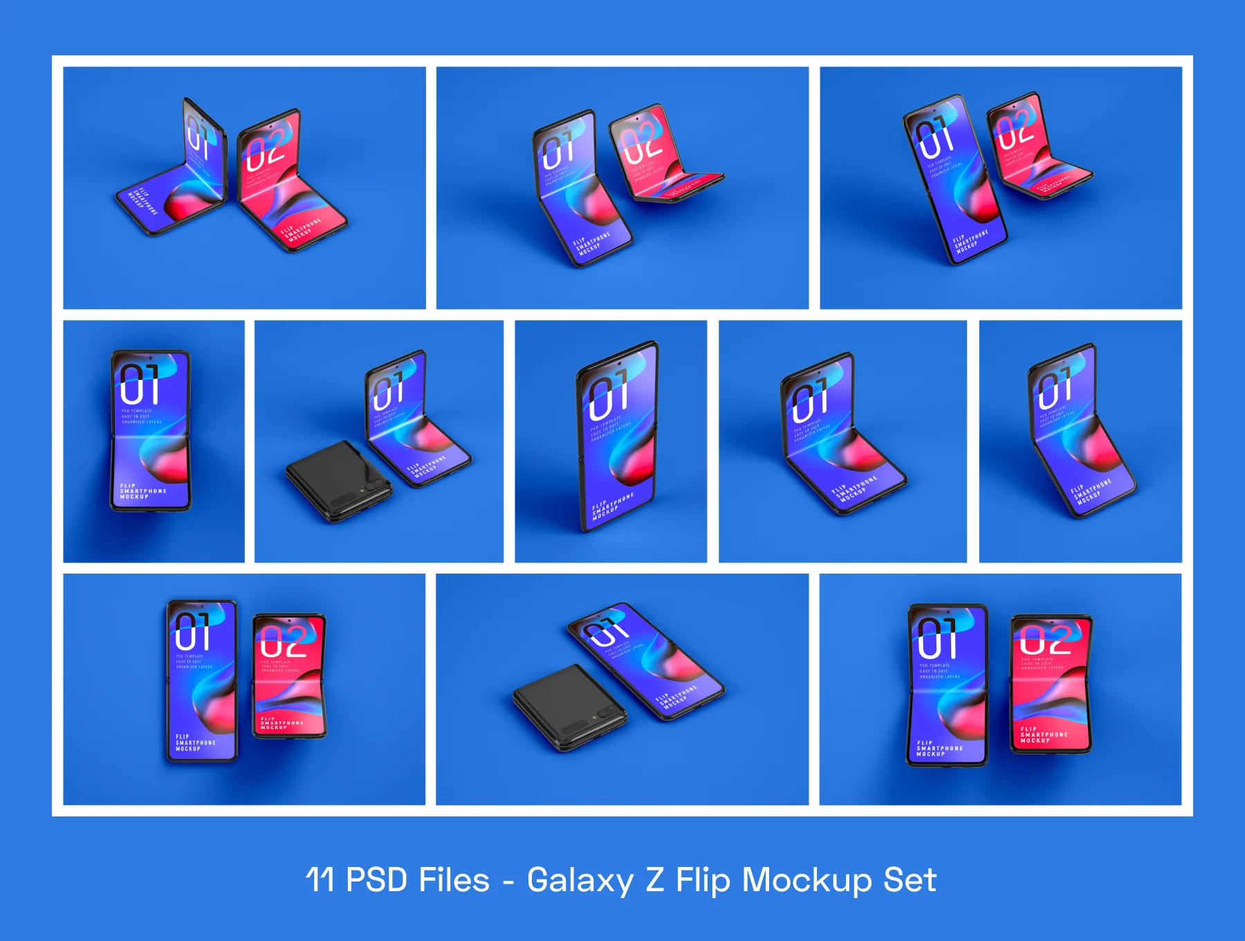Galaxy Z Flip Mockup | Folding Phone