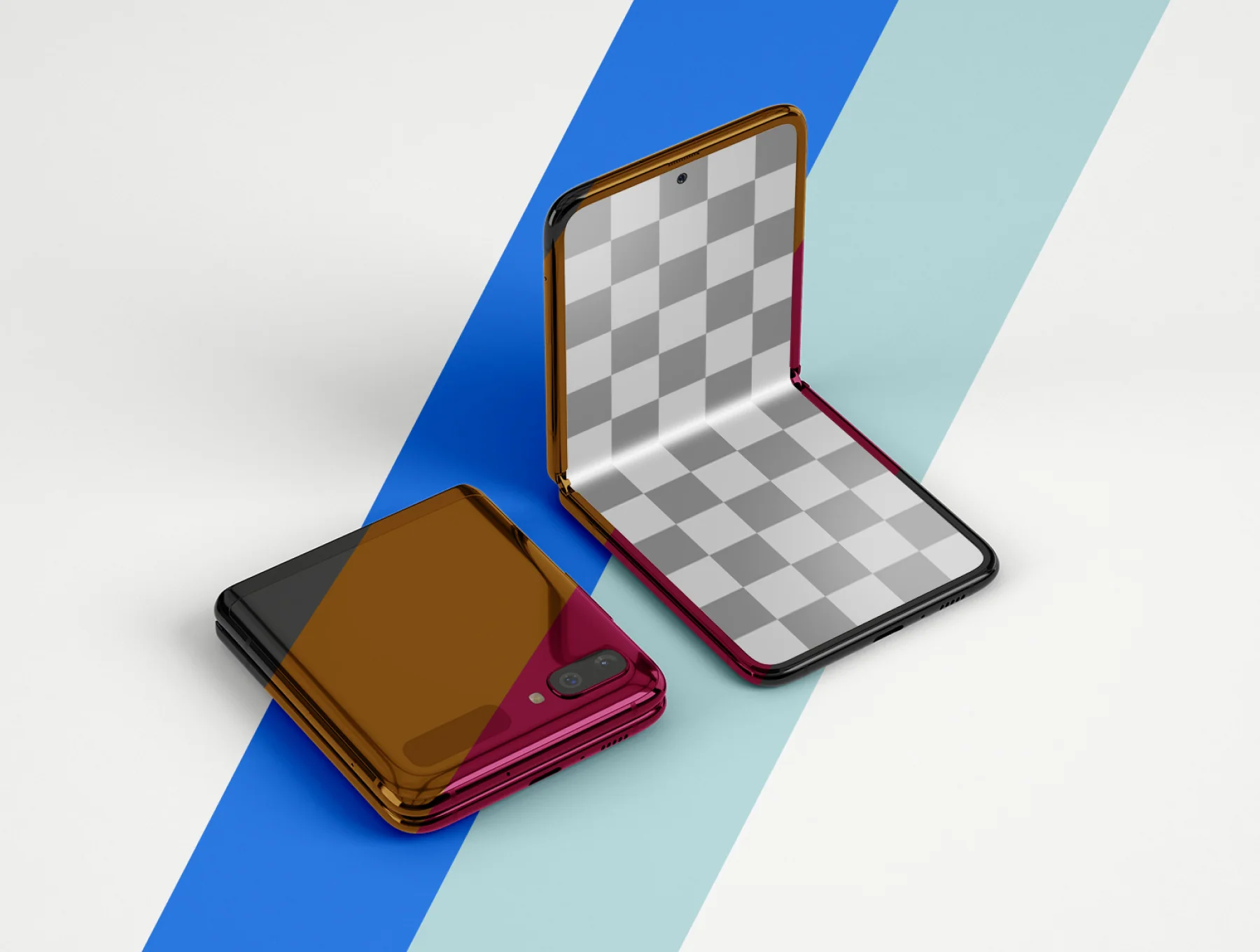 Galaxy Z Flip Mockup | Folding Phone 6