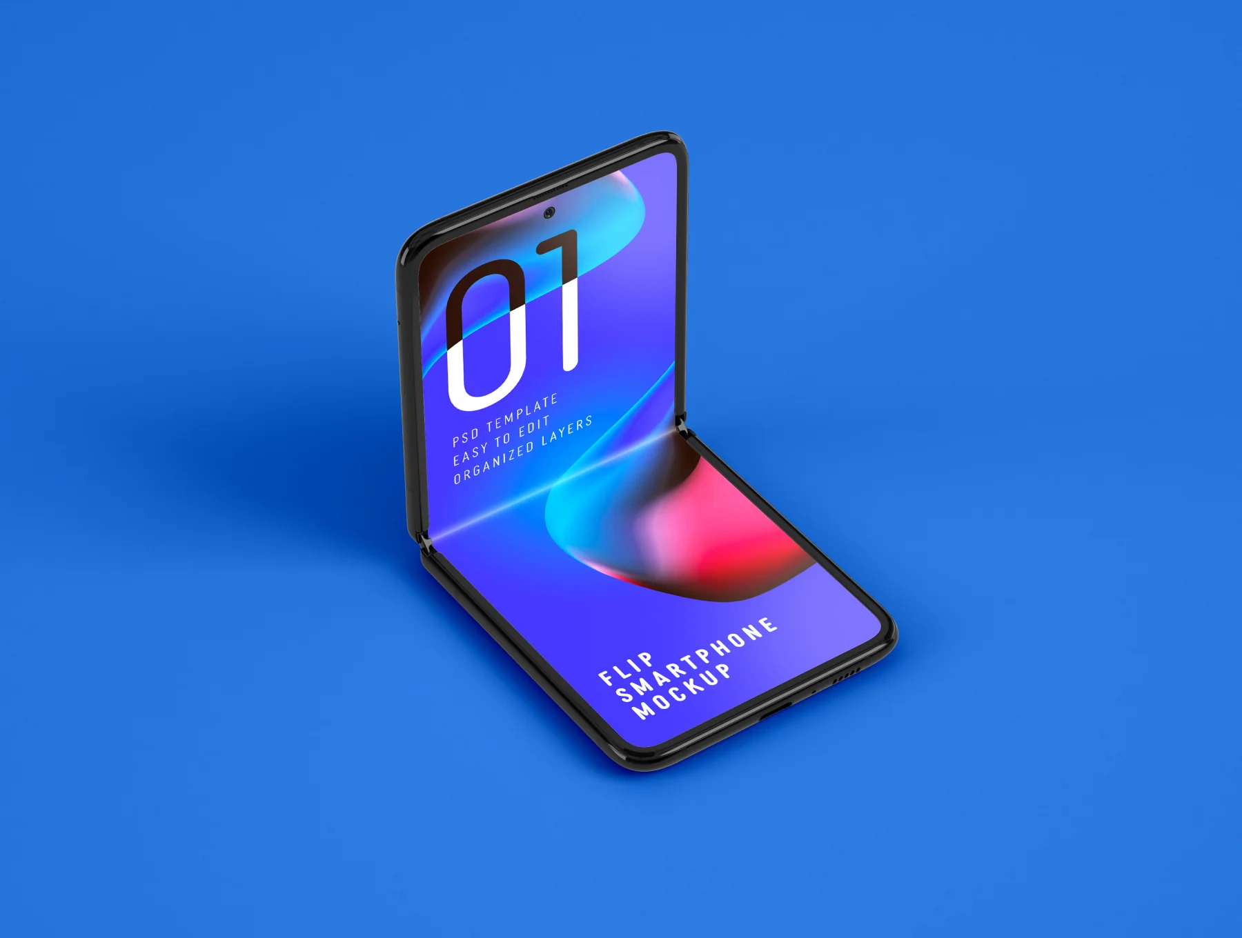 Galaxy Z Flip Mockup | Folding Phone 8