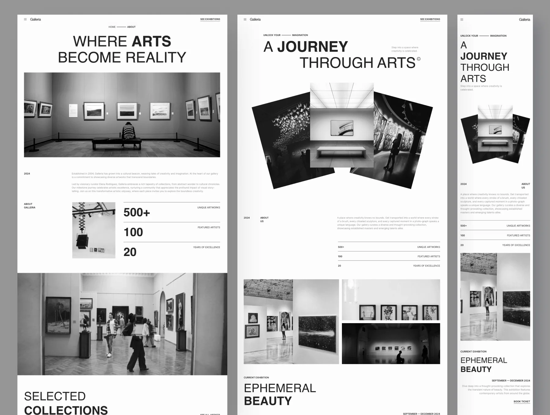 Galleria - Minimalist Art Exhibition Framer Template