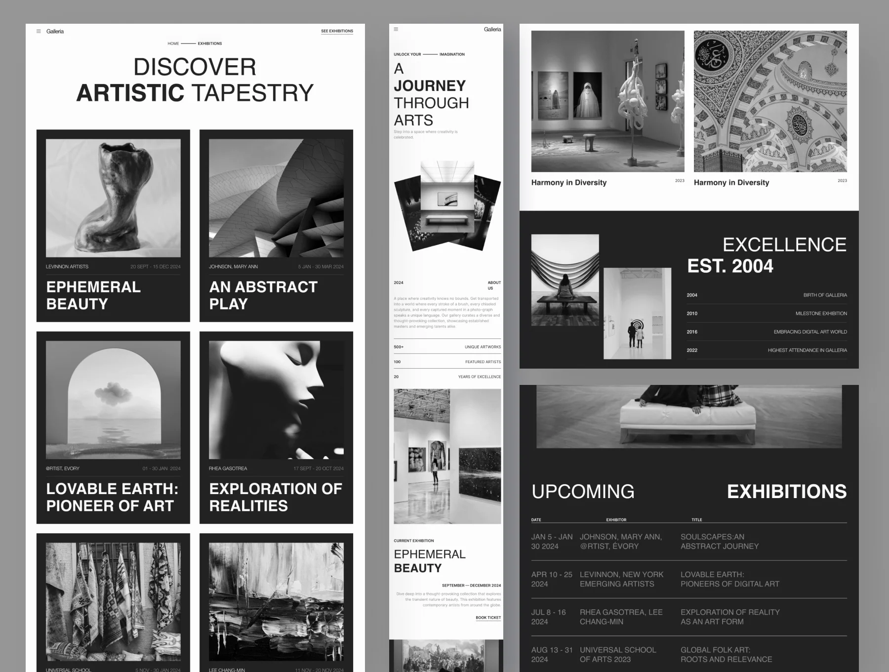 Galleria - Minimalist Art Exhibition Framer Template 2