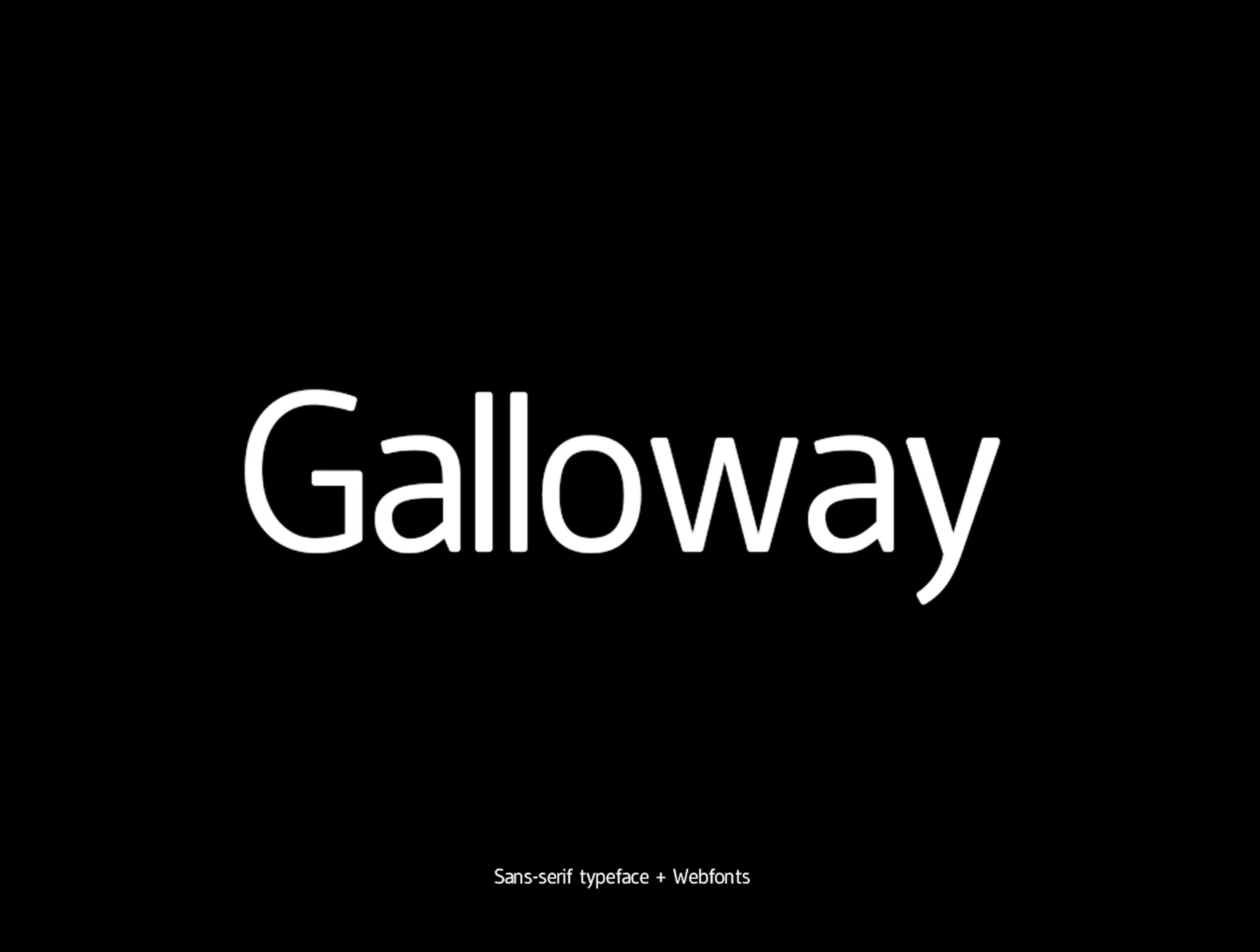 Galloway  - Modern Typeface + WebFont 2