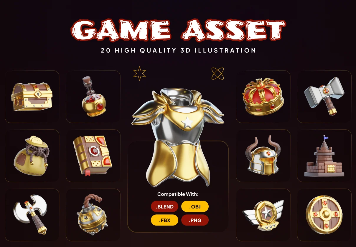 Game Asset 3D Icon