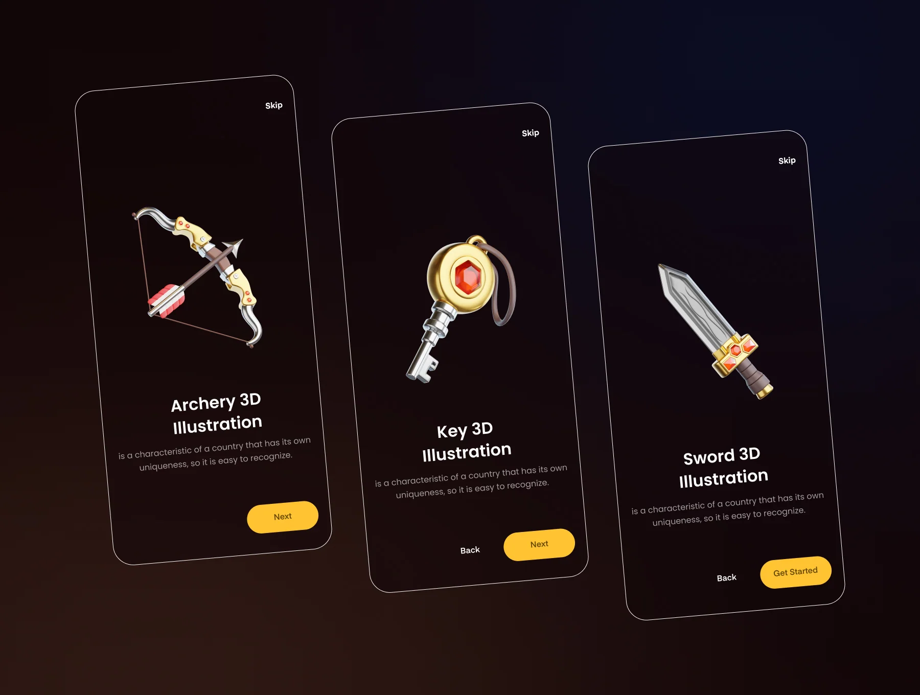 Game Asset 3D Icon 3