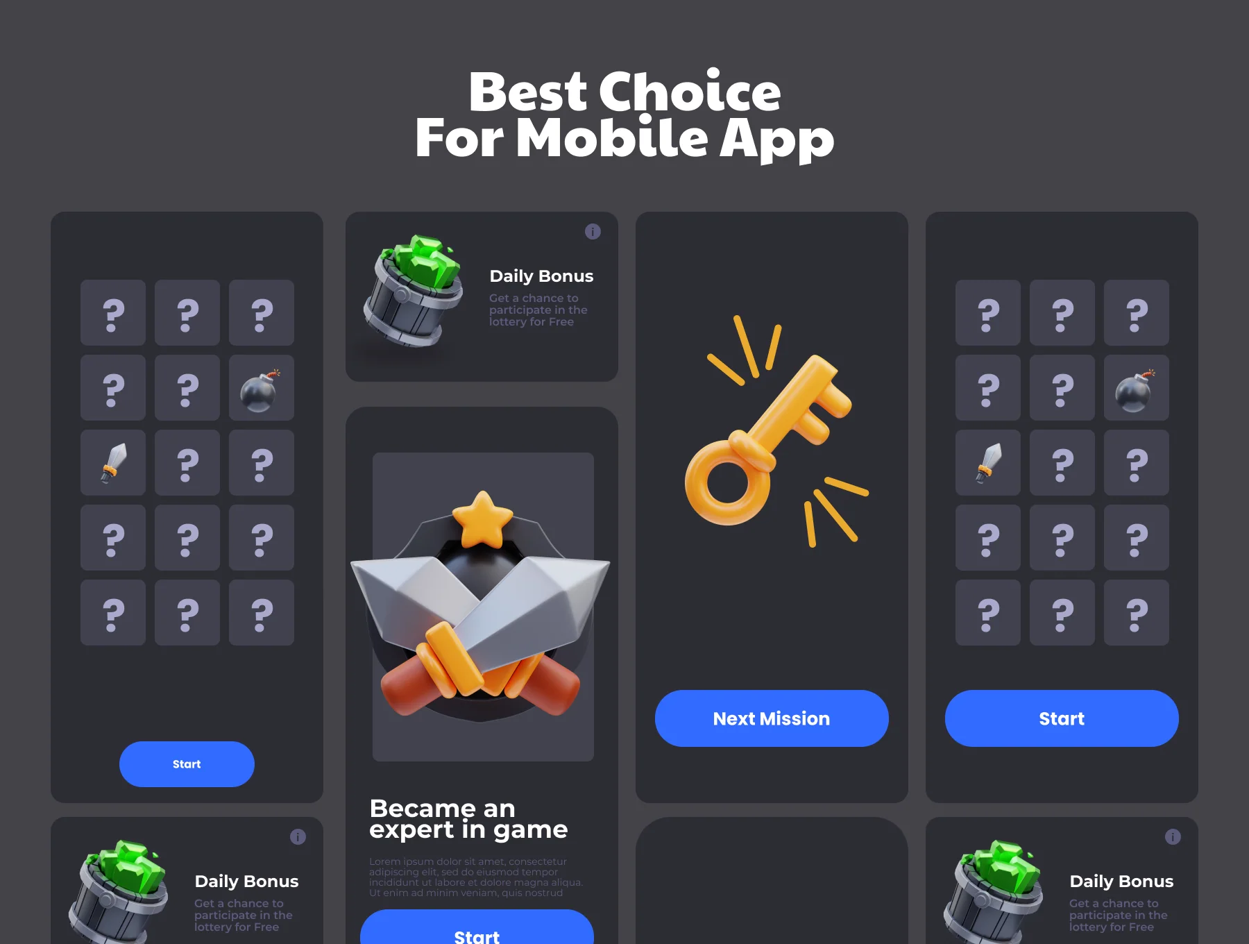 Game Assets 3D Illustration 4