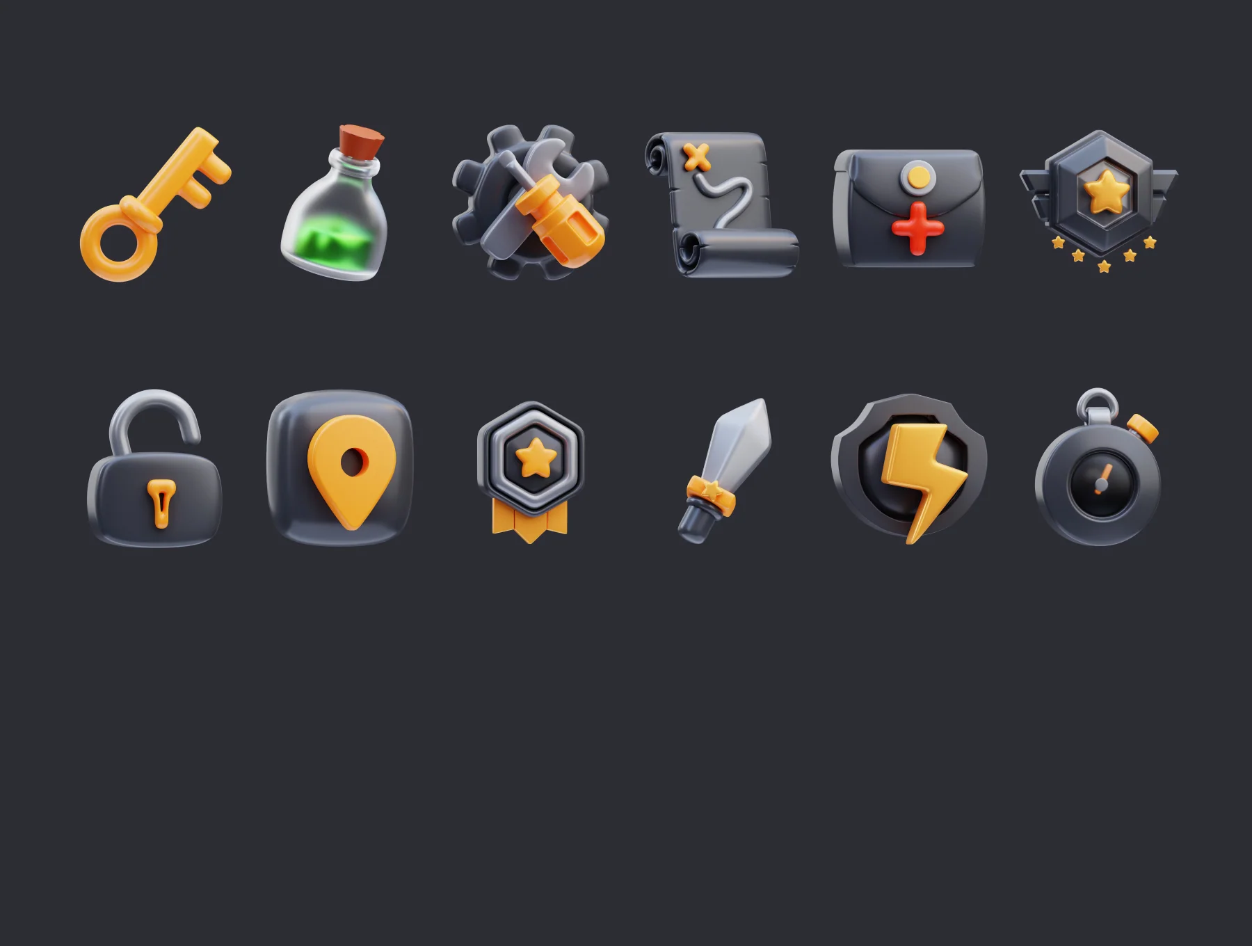 Game Assets 3D Illustration 6