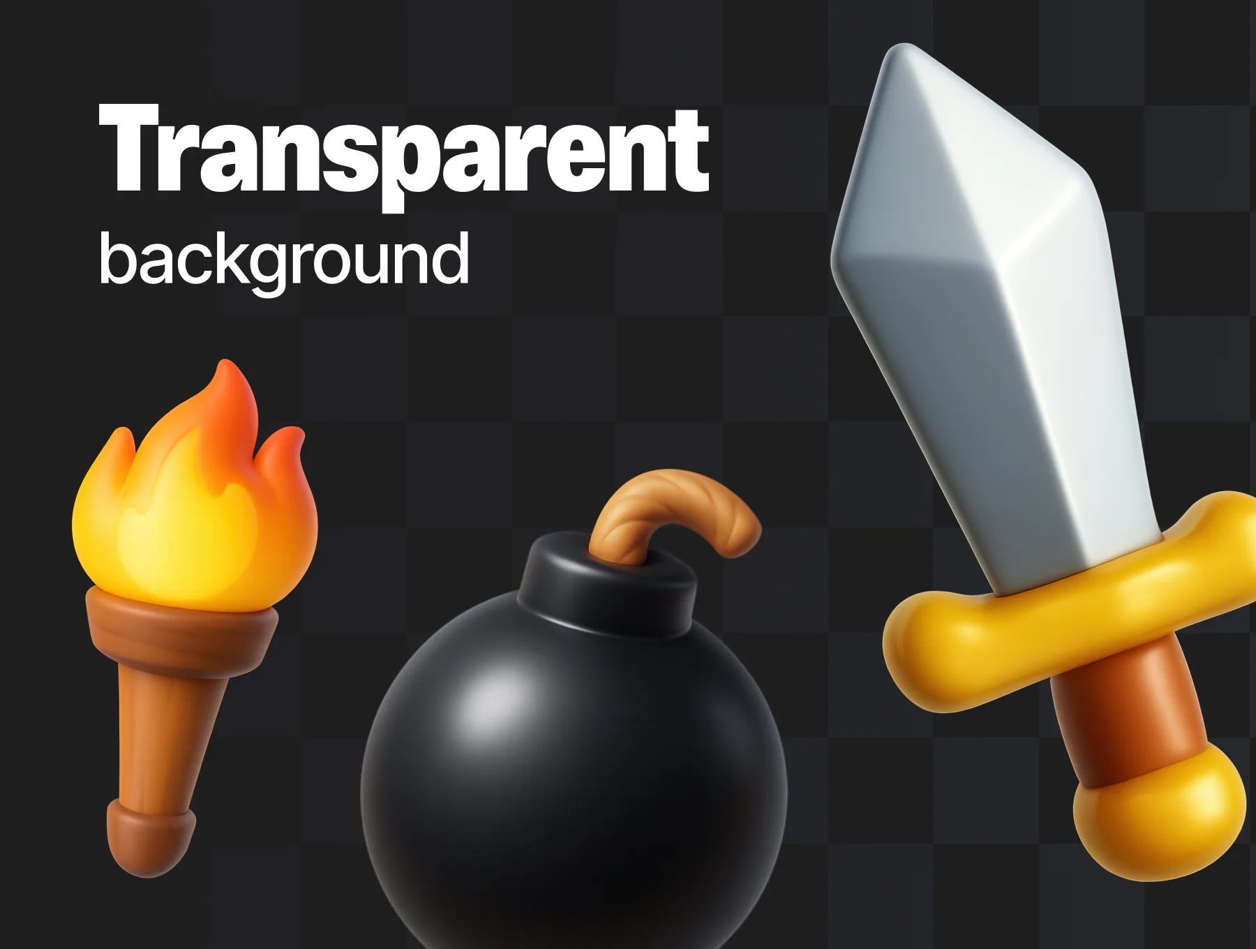 Game Assets | 60pcs 3D Icons 4