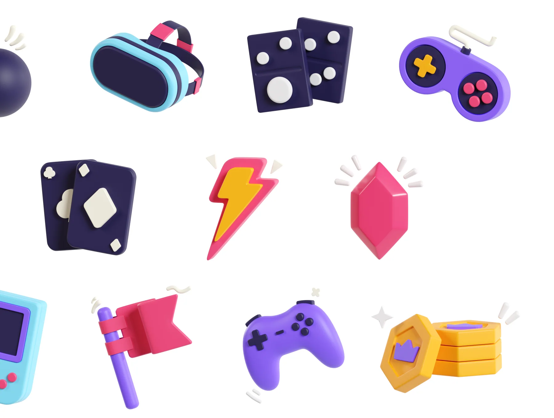 Game & Entertaintment 3D Icons 6