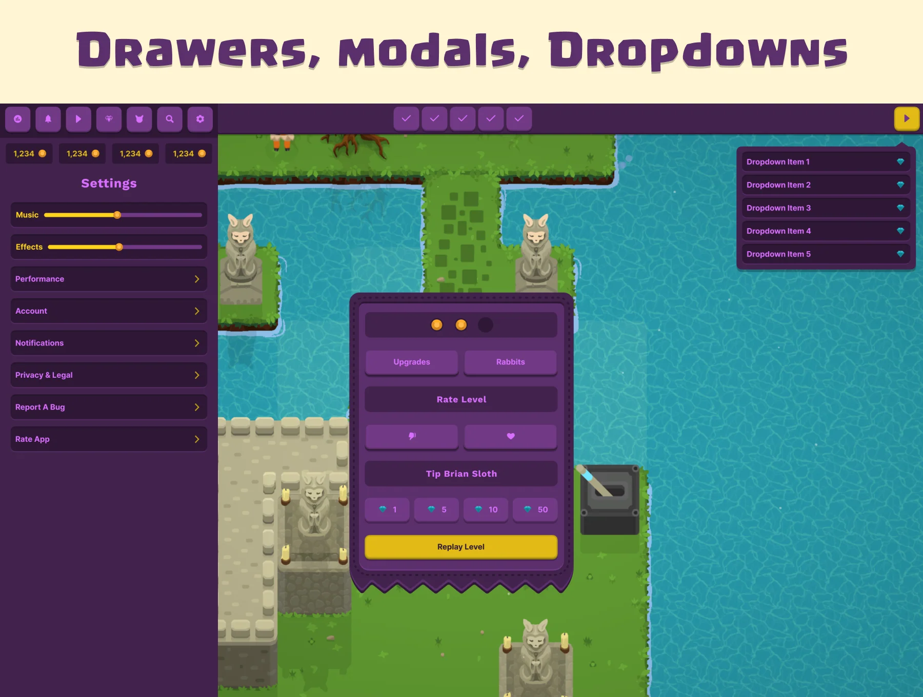 Game UI Kit - Flat Royal 3