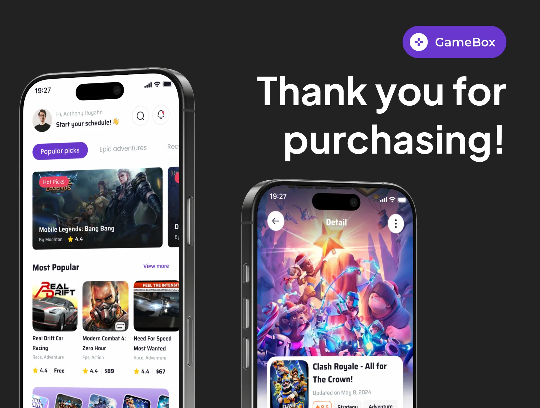 GameBox - Game Store App IOS UI Kits 6