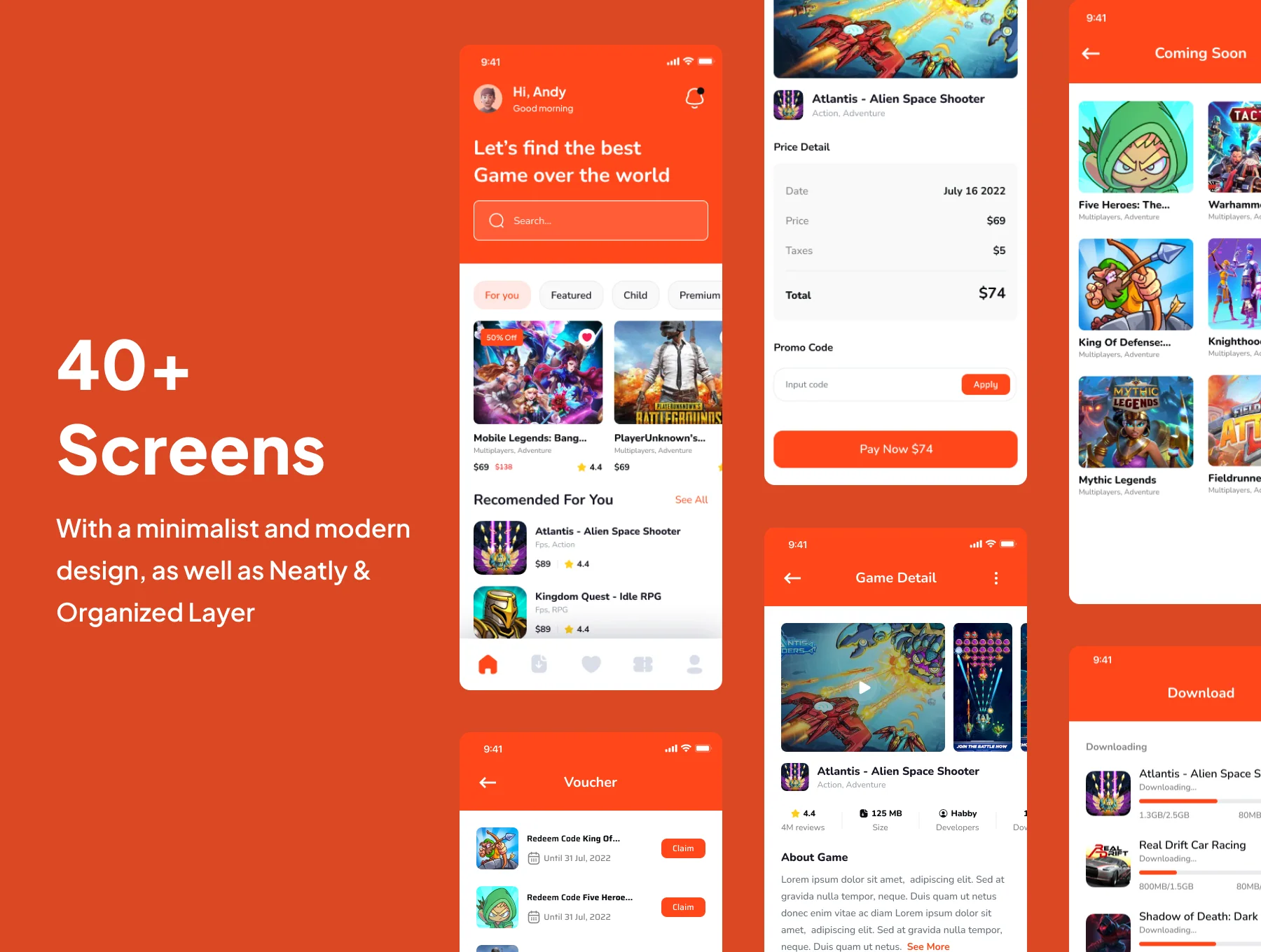 Gamelove - Game Store Apps UI Kits 2