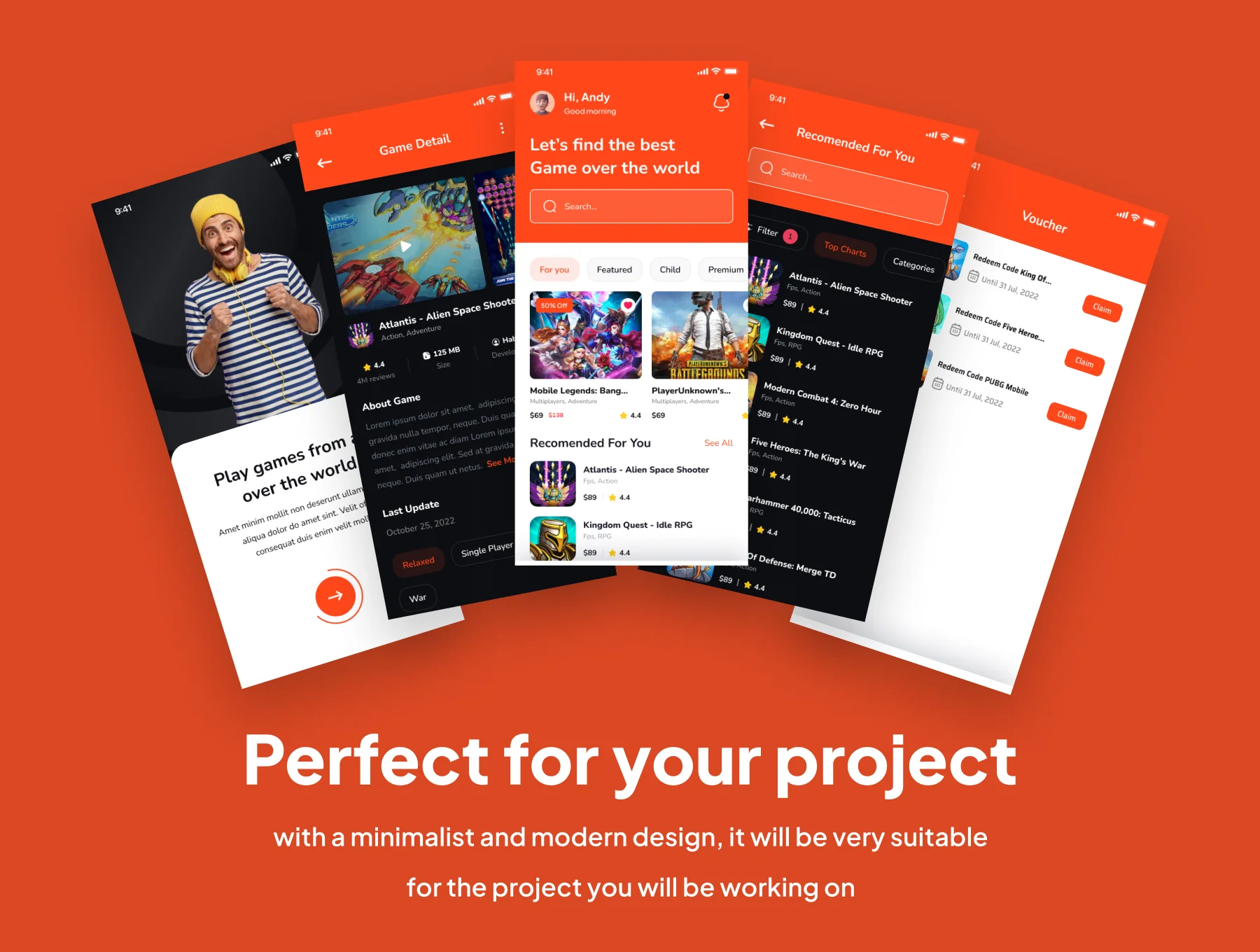 Gamelove - Game Store Apps UI Kits 4