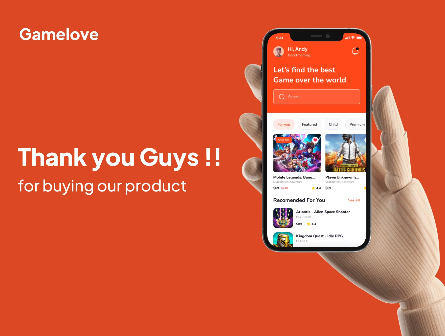 Gamelove - Game Store Apps UI Kits 6
