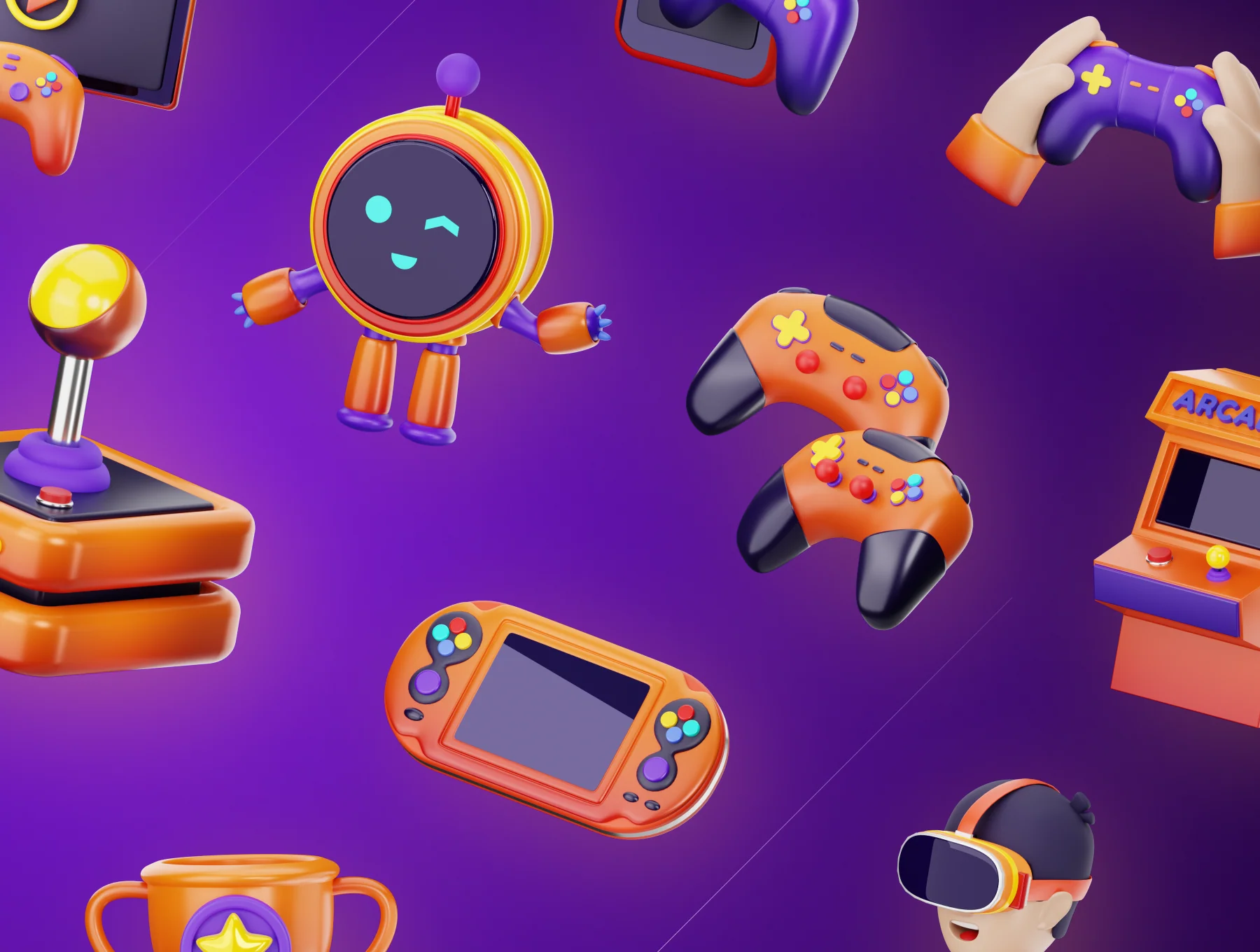 Gamely - Games & Esports 3D Icon Set 8