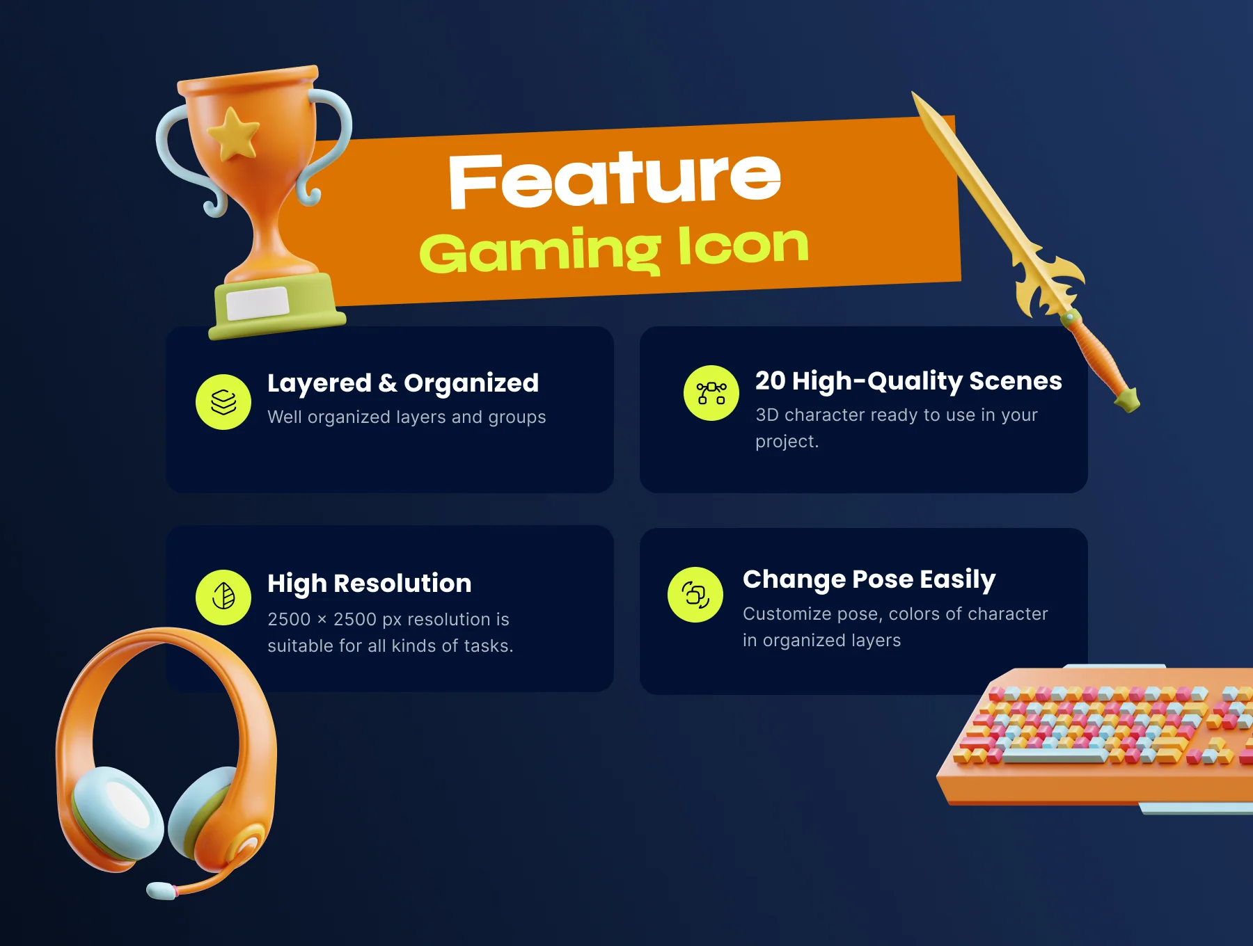 Gaming 3D Icon Pack 2
