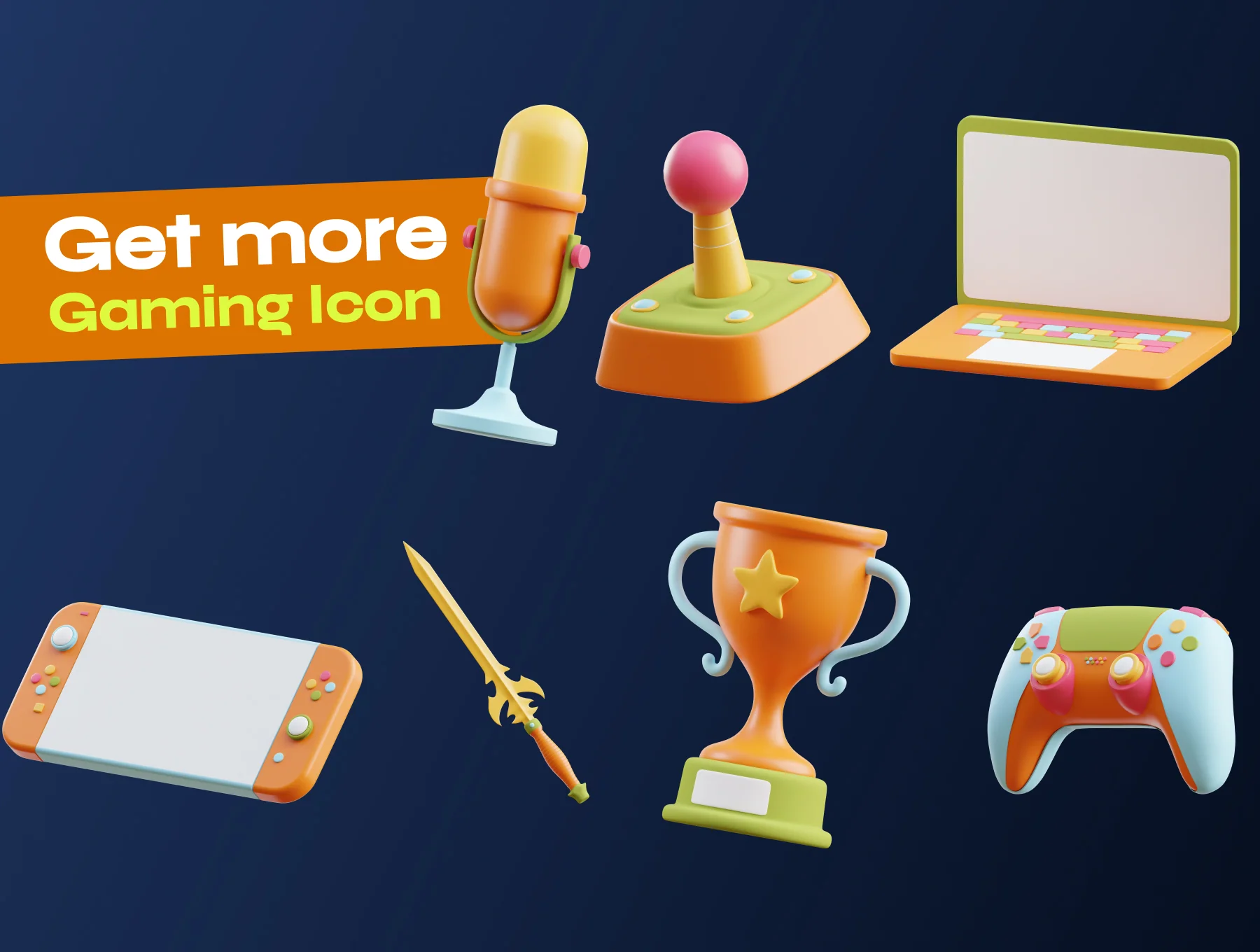 Gaming 3D Icon Pack 7