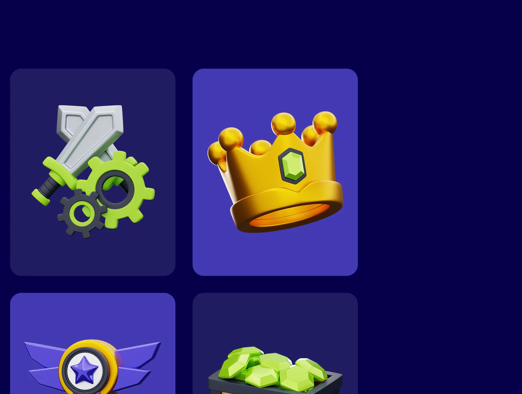 Gaming Asset 3D Icons Pack 2