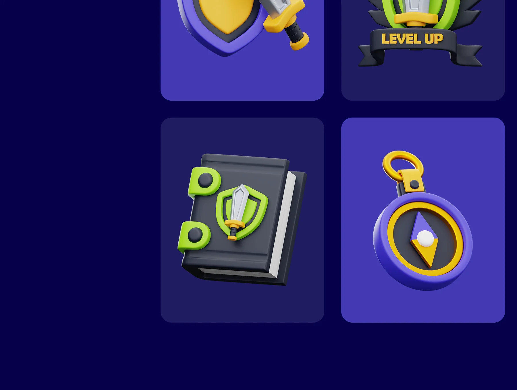 Gaming Asset 3D Icons Pack 3