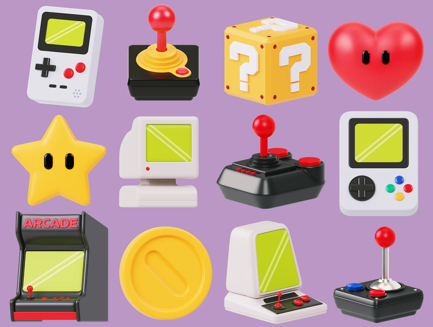 Gaming Assets 3D Icon Pack 5
