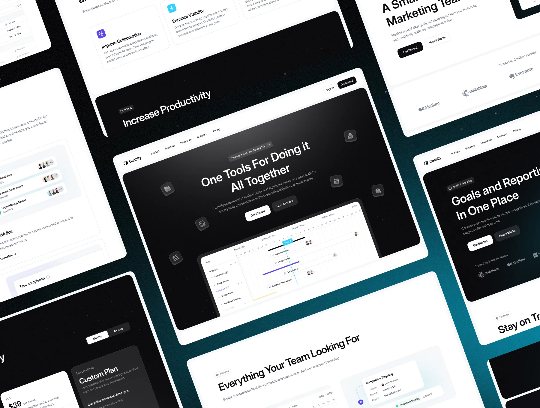 Ganttify - Productivity - Web Templates UI Kit 4
