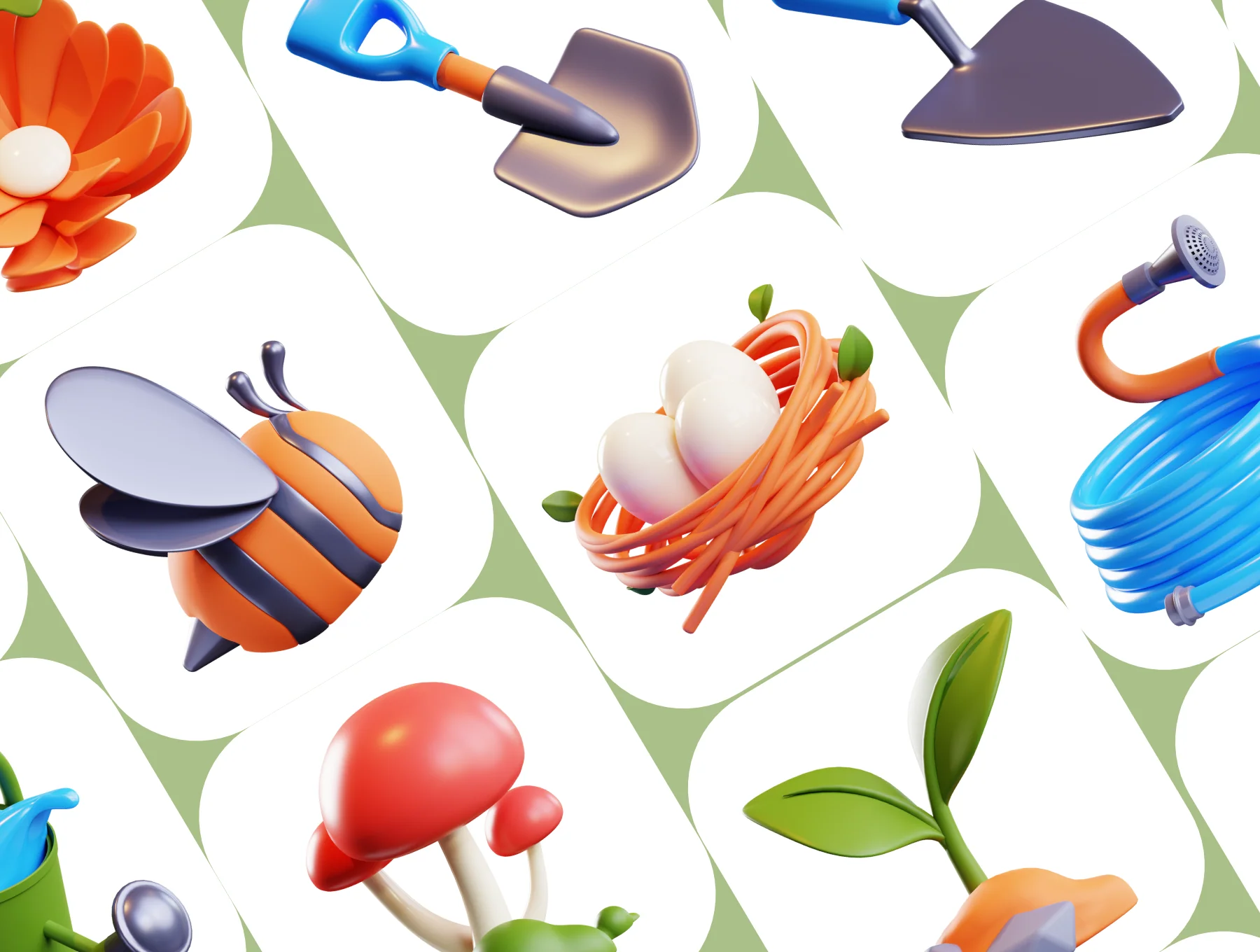 Garden & Farm 3D Icon pack 3