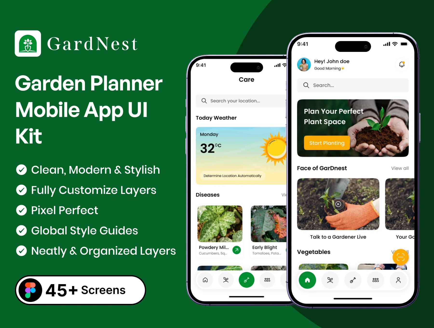 Garden Planner Mobile App UI Kit