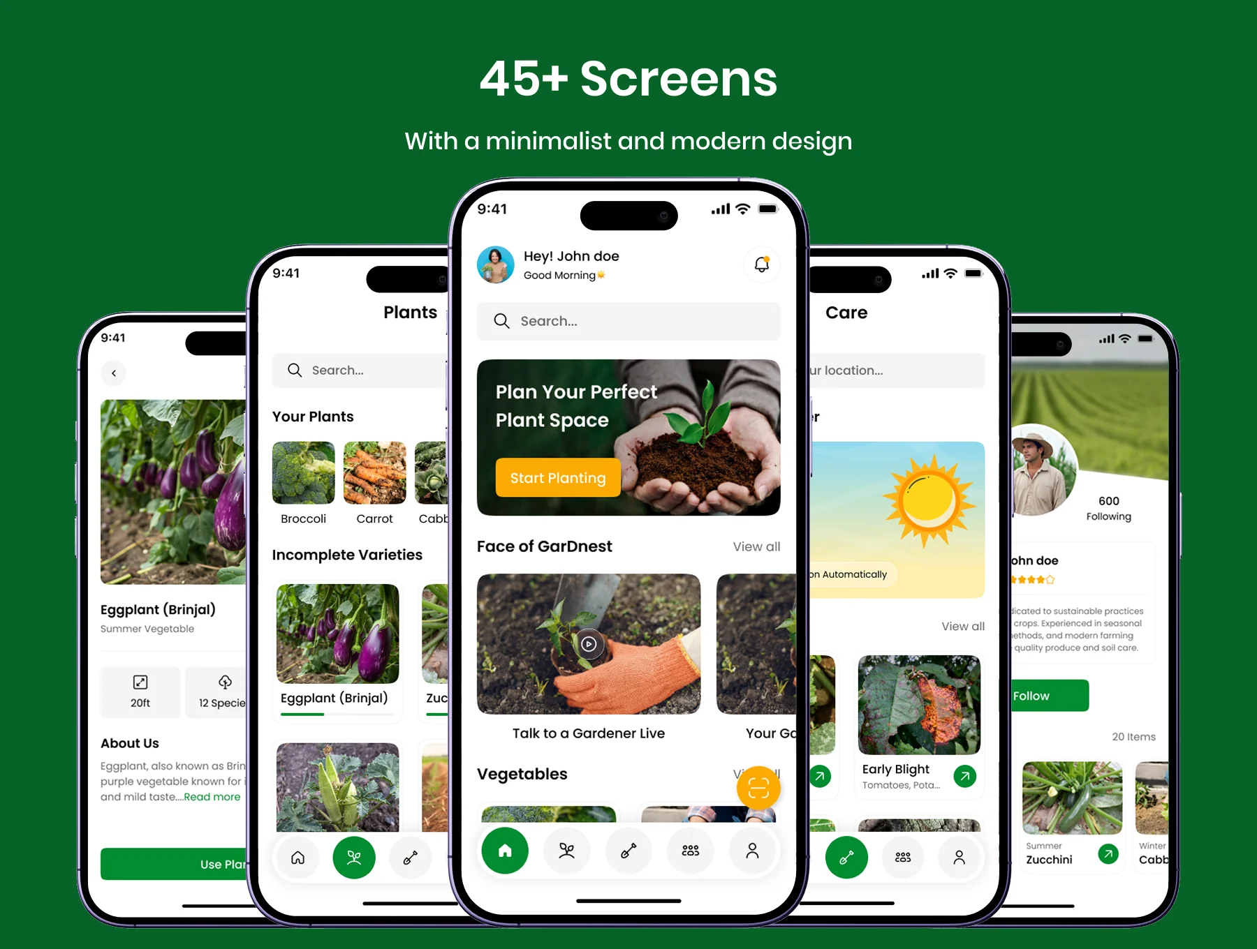 Garden Planner Mobile App UI Kit 3