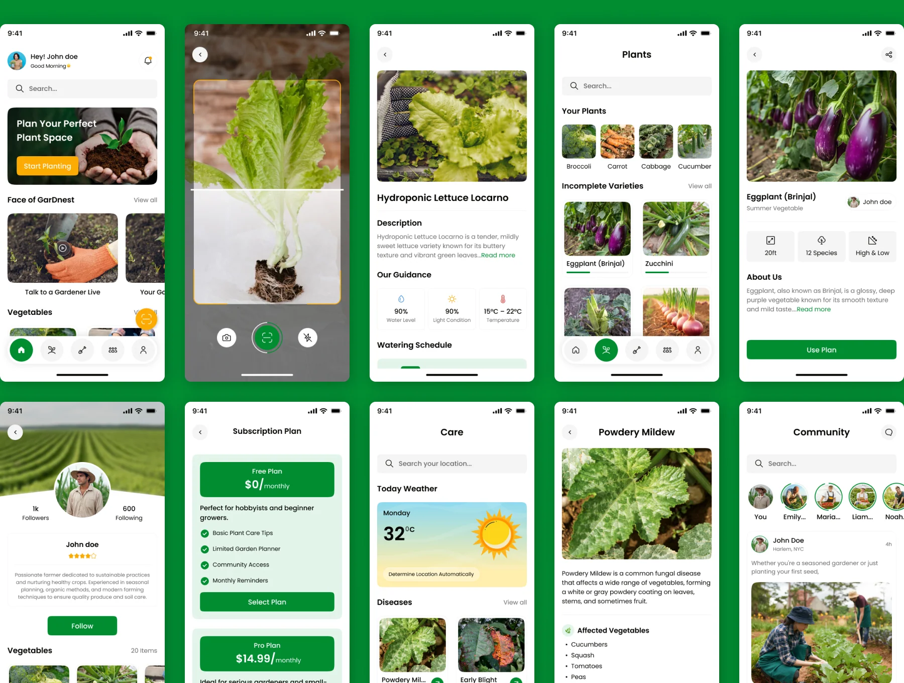 Garden Planner Mobile App UI Kit 4