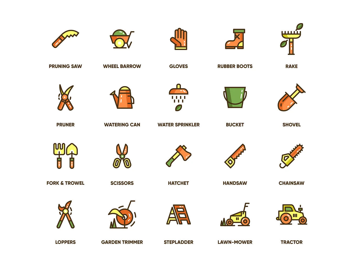 113 Gardening Icons | Eco Series 2