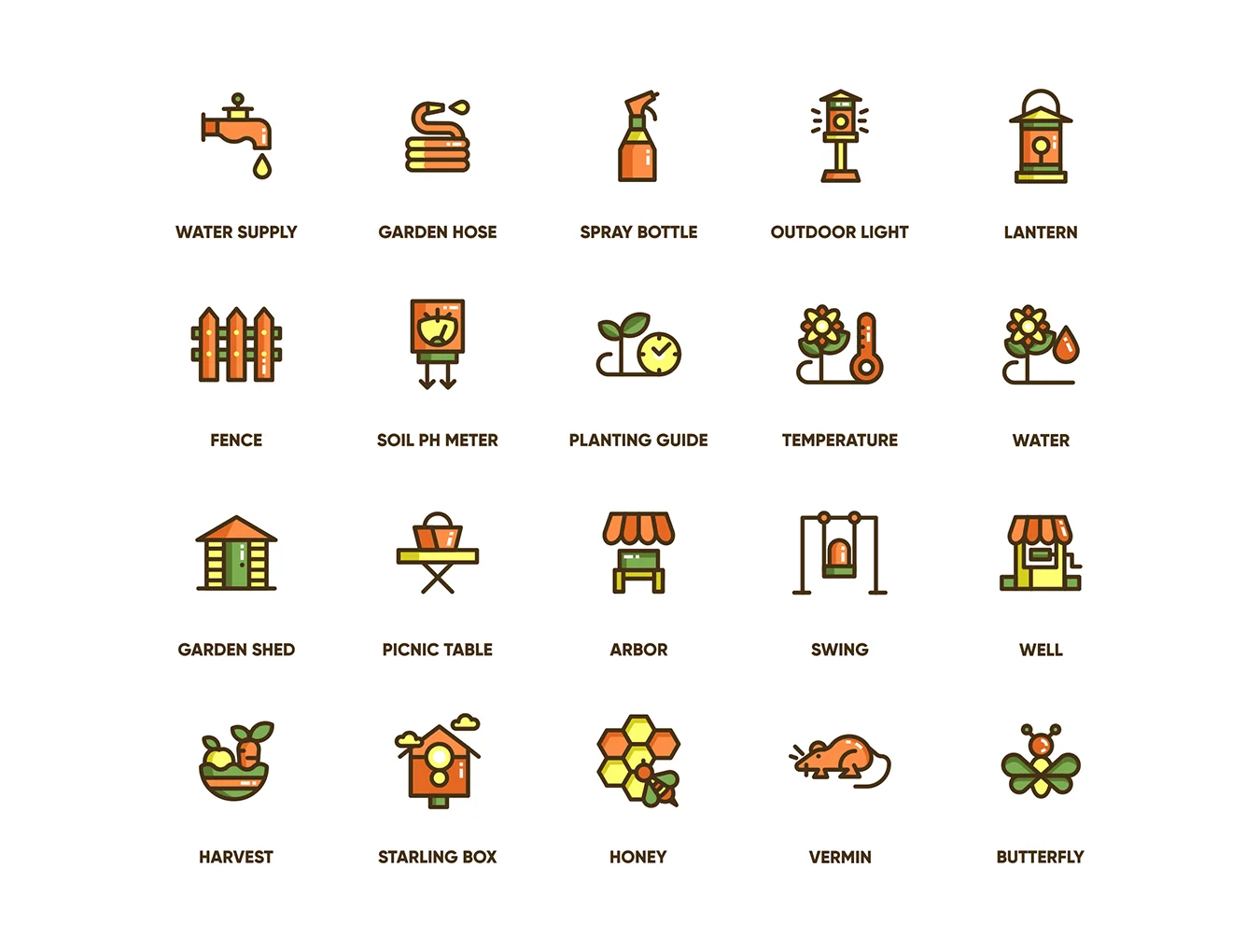 113 Gardening Icons | Eco Series 3