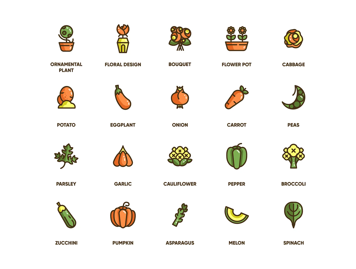 113 Gardening Icons | Eco Series 6
