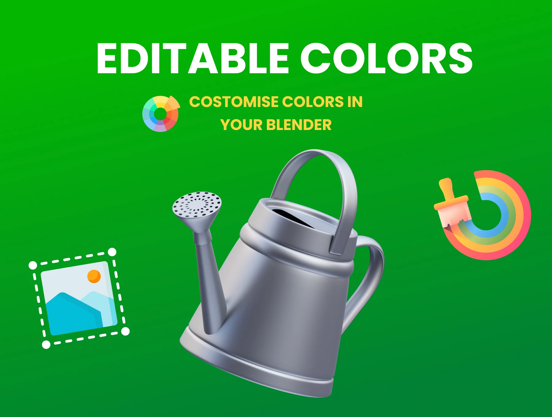 Gardening & Landscaping 3D Illustrations 3