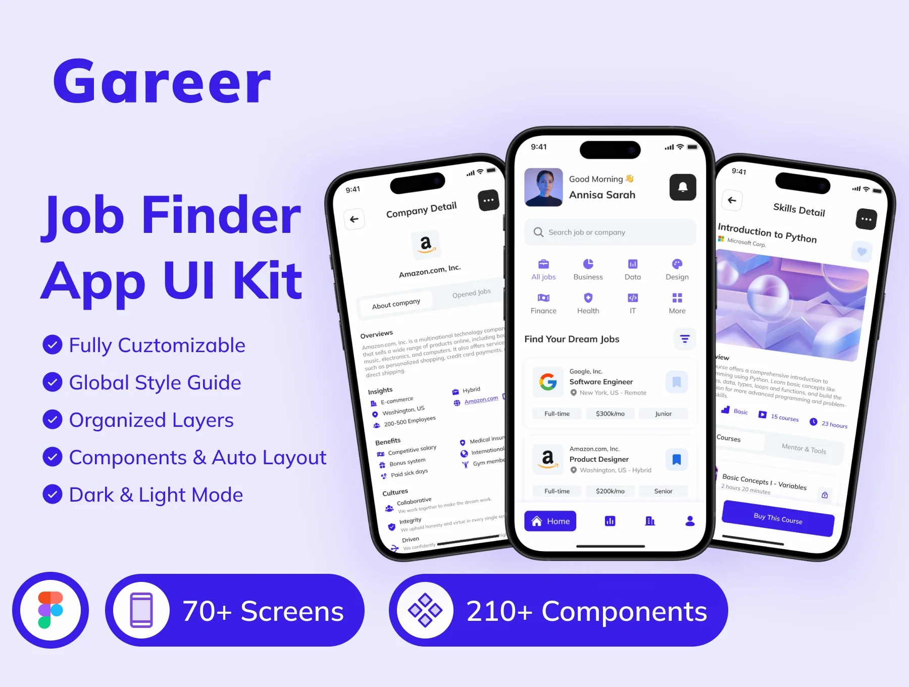 Gareer - Job Finder App UI Kit