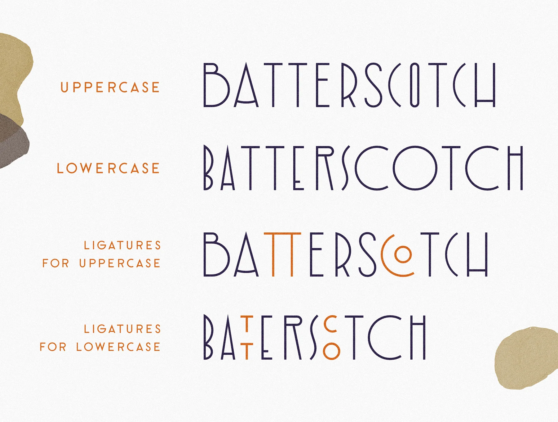 Garine Art Deco Display Fonts Trio 5