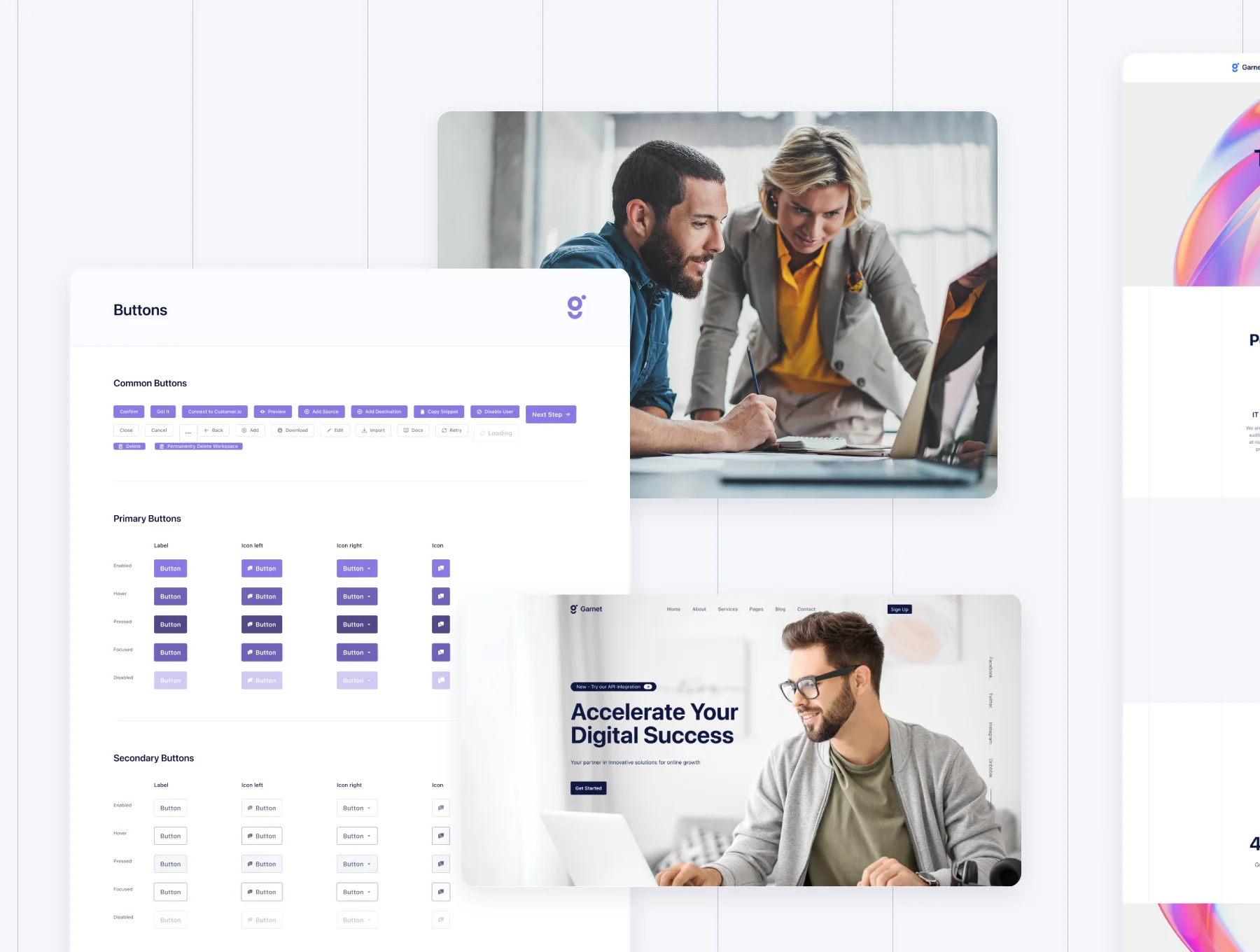 Garnet - Creative Figma Template and UI Kit V1.0 3