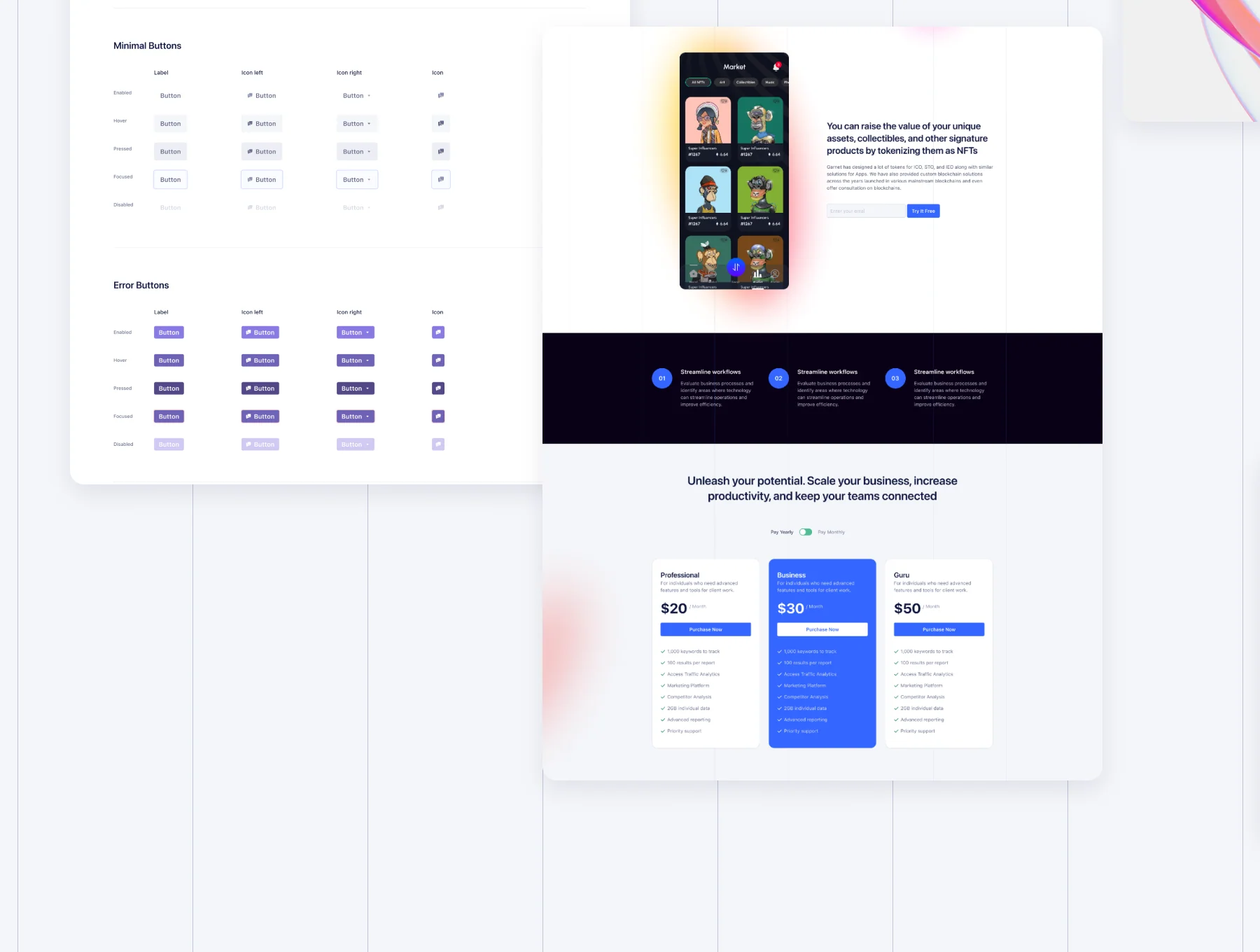 Garnet - Creative Figma Template and UI Kit V1.0 5