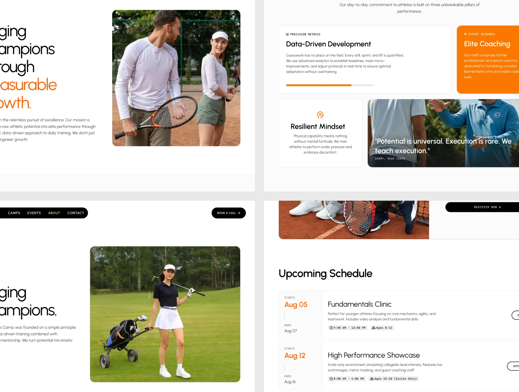 Garry - Sports Camp Website Template