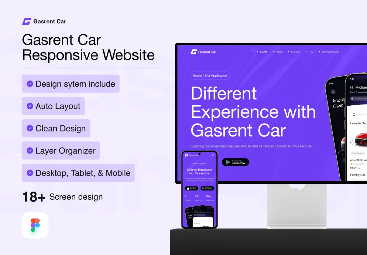 Gasrent Car Website - Car Rental Website