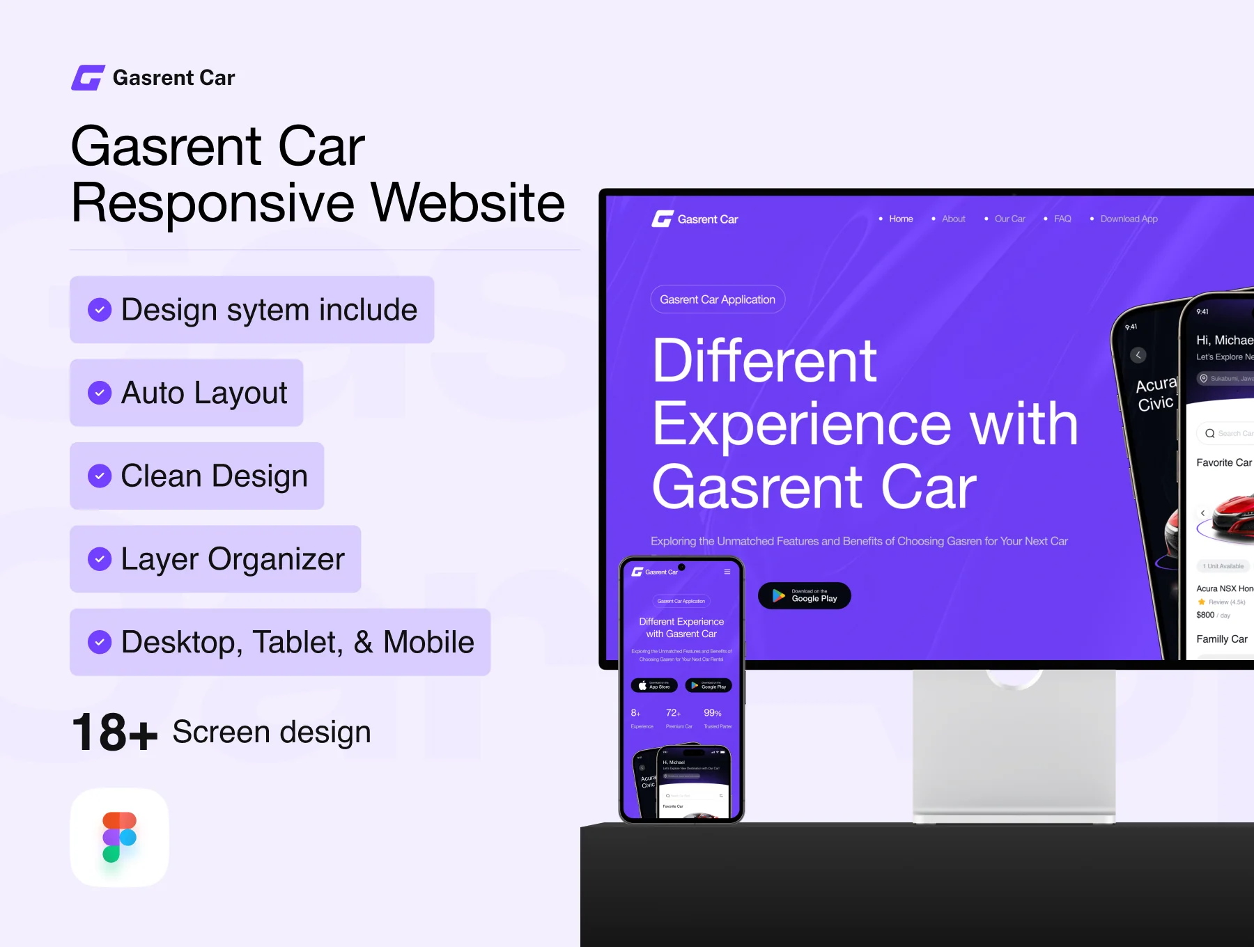 Gasrent Car Website - Car Rental Website