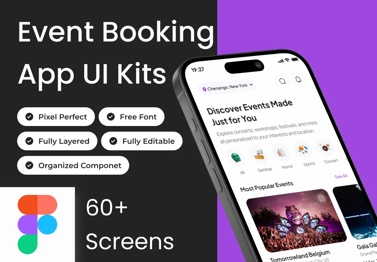 Gathera  - Event Booking App Ui Kits