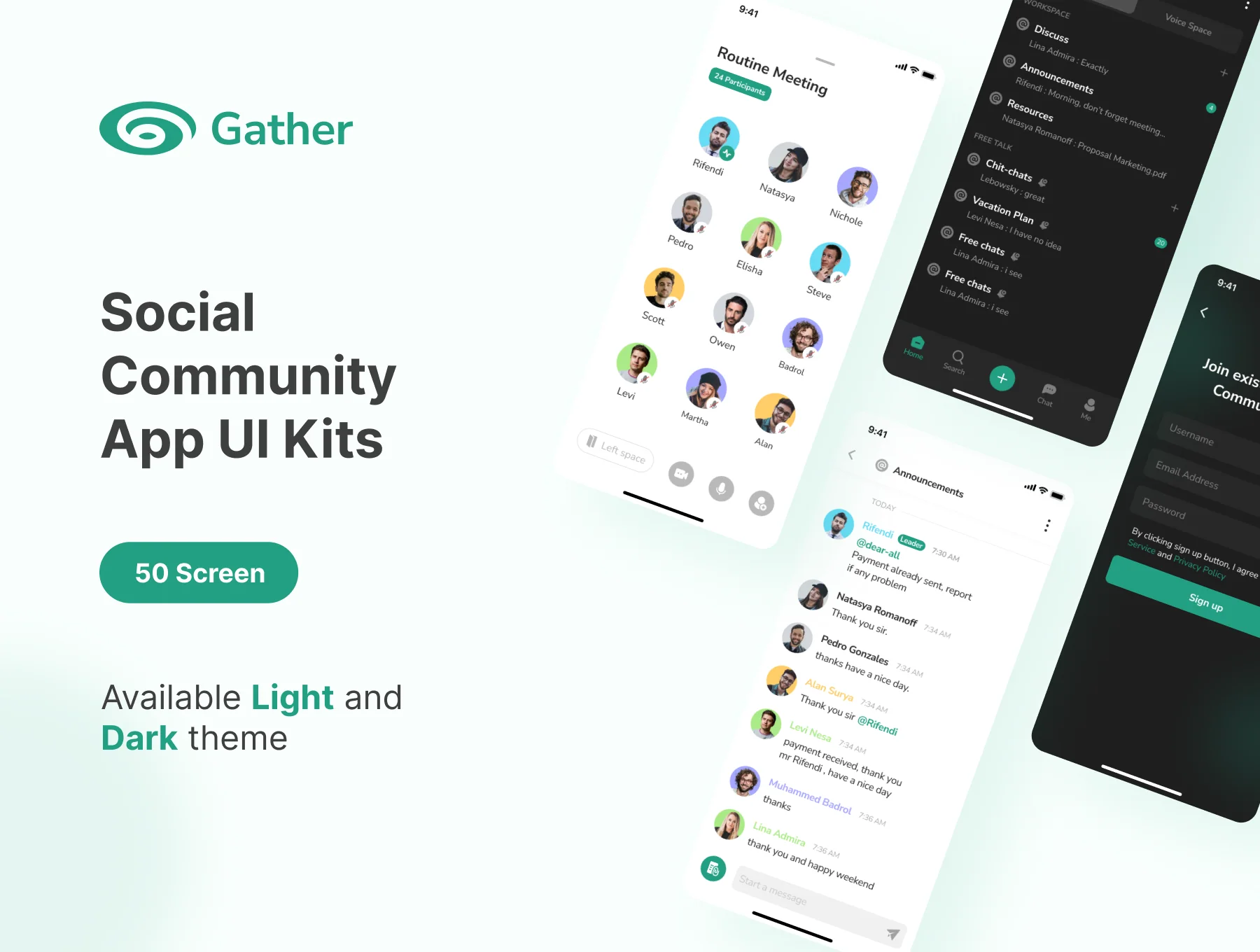 Gatherspace - community app ui kit