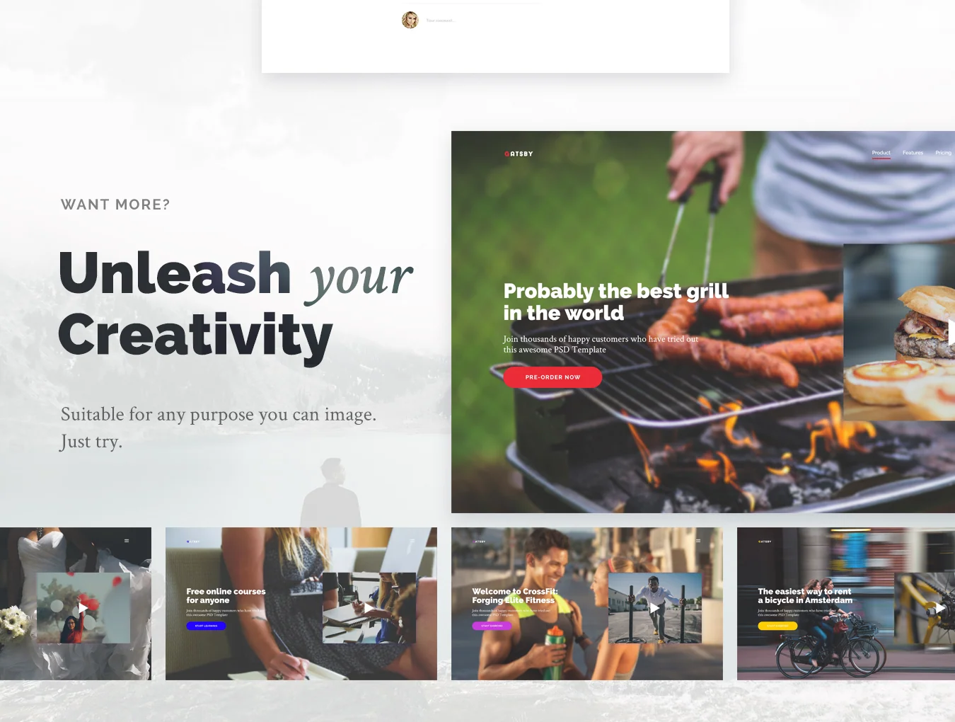 Gatsby PSD Template 4