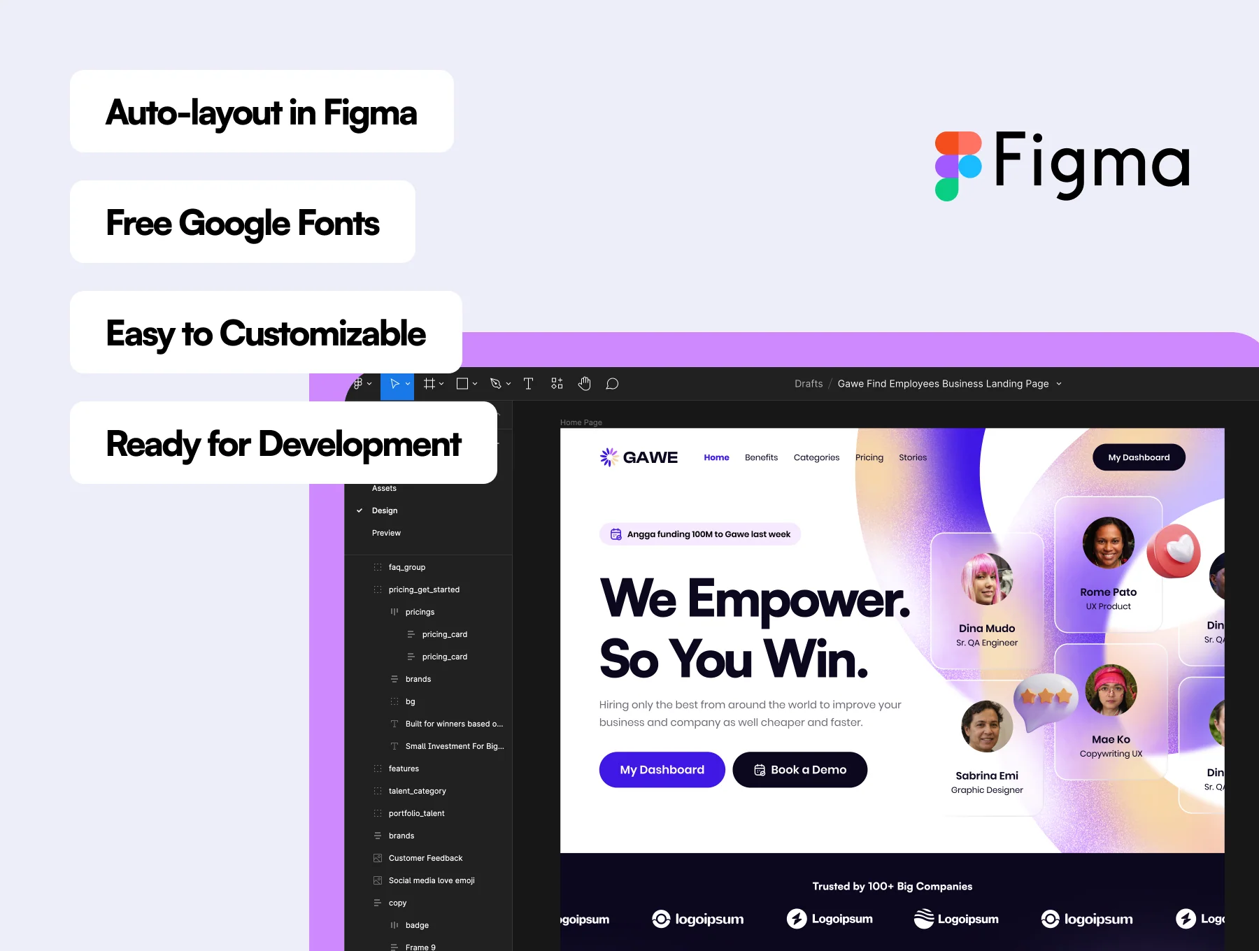 Gawe Find Employees Business Landing Page 3