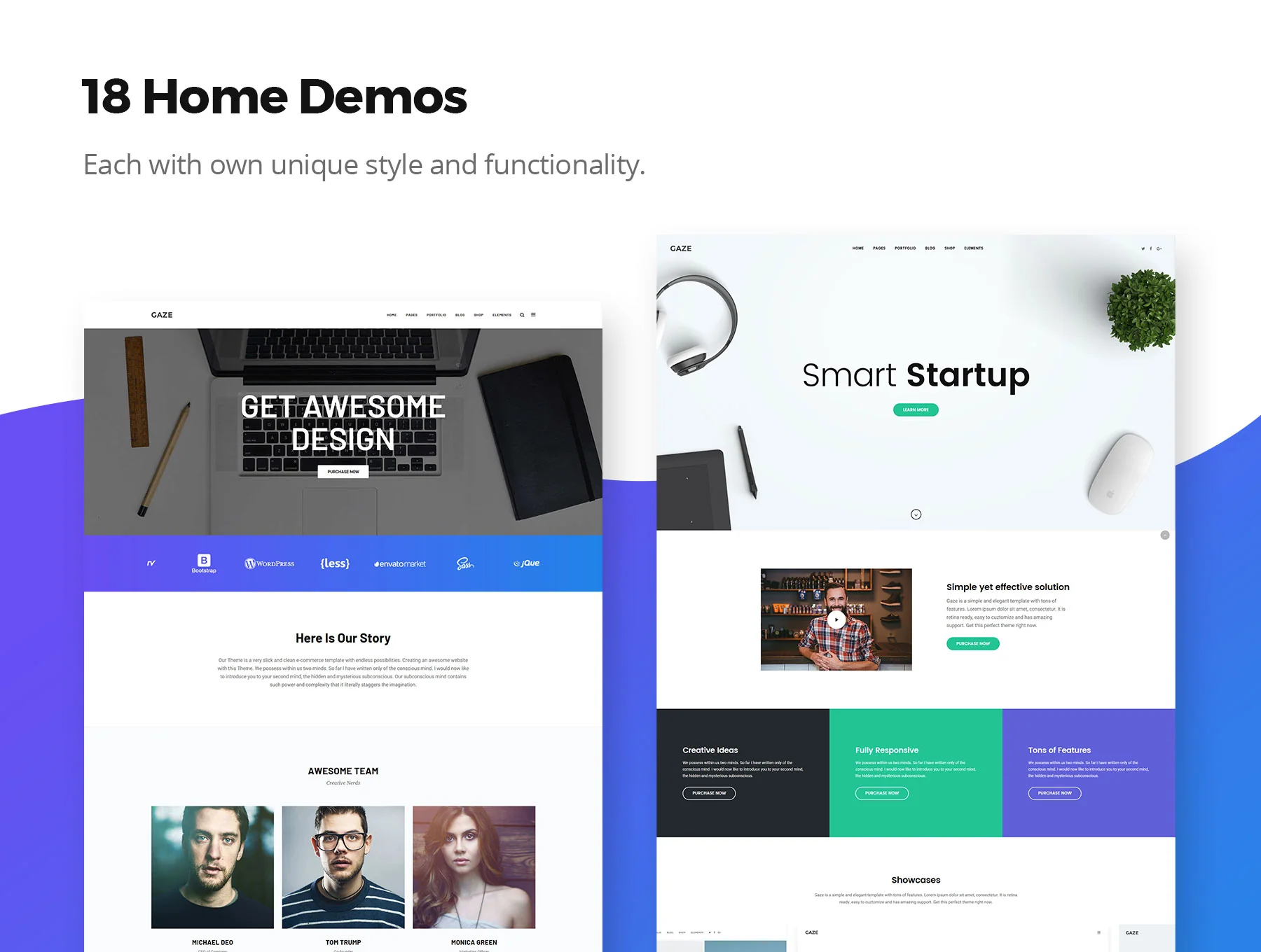 Gaze - Multi Concept HTML Template 2