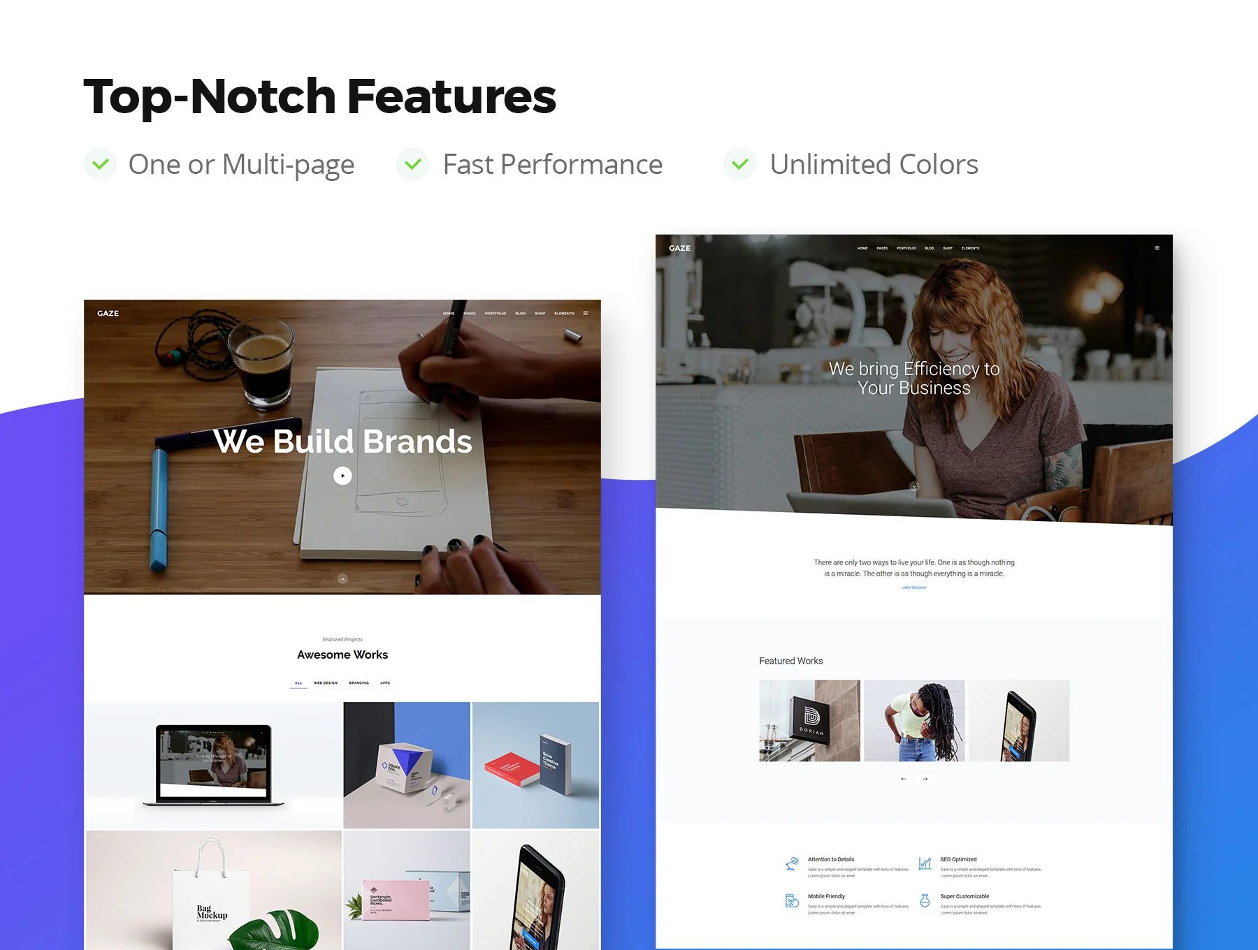 Gaze - Multi Concept HTML Template 3