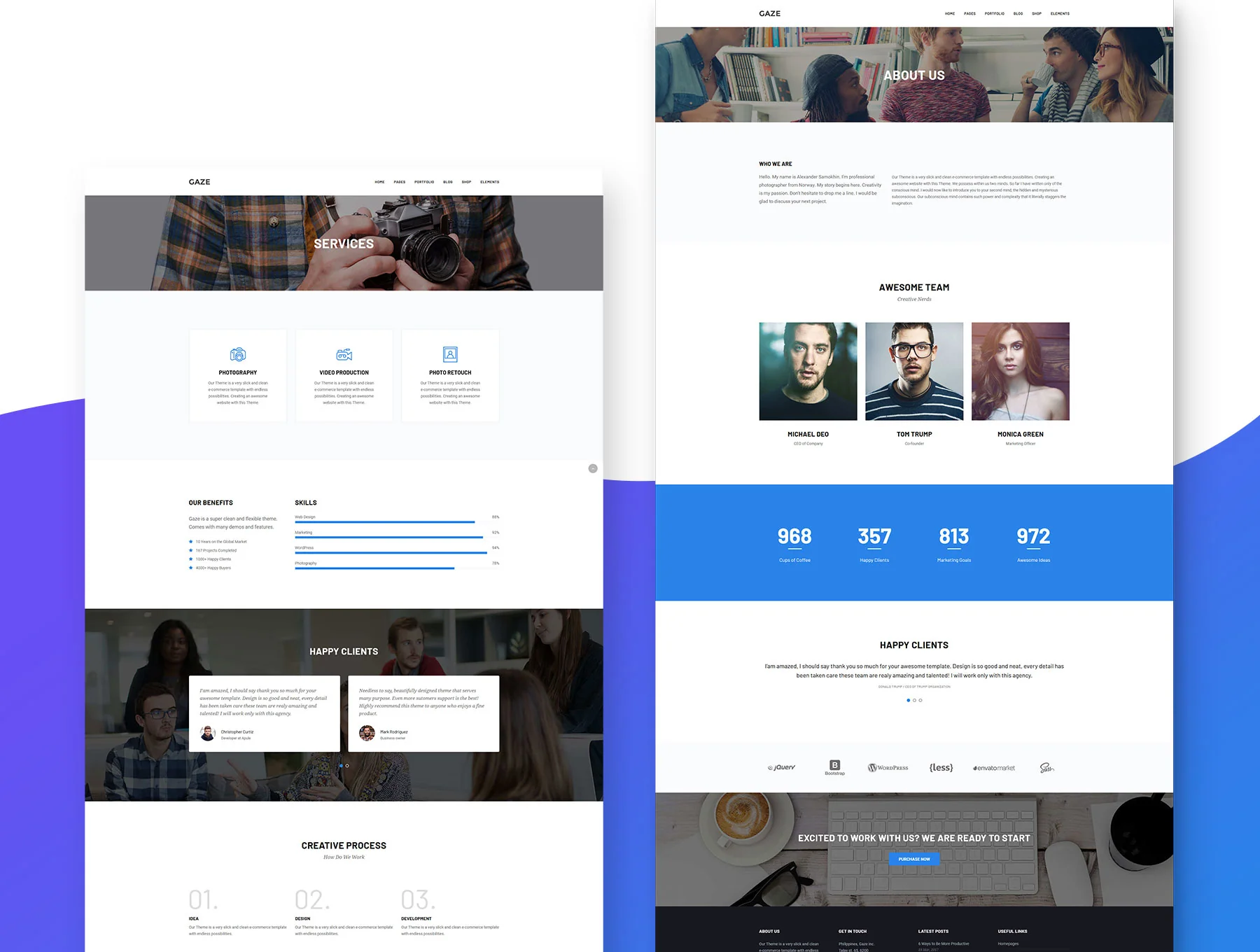 Gaze - Multi Concept HTML Template 8