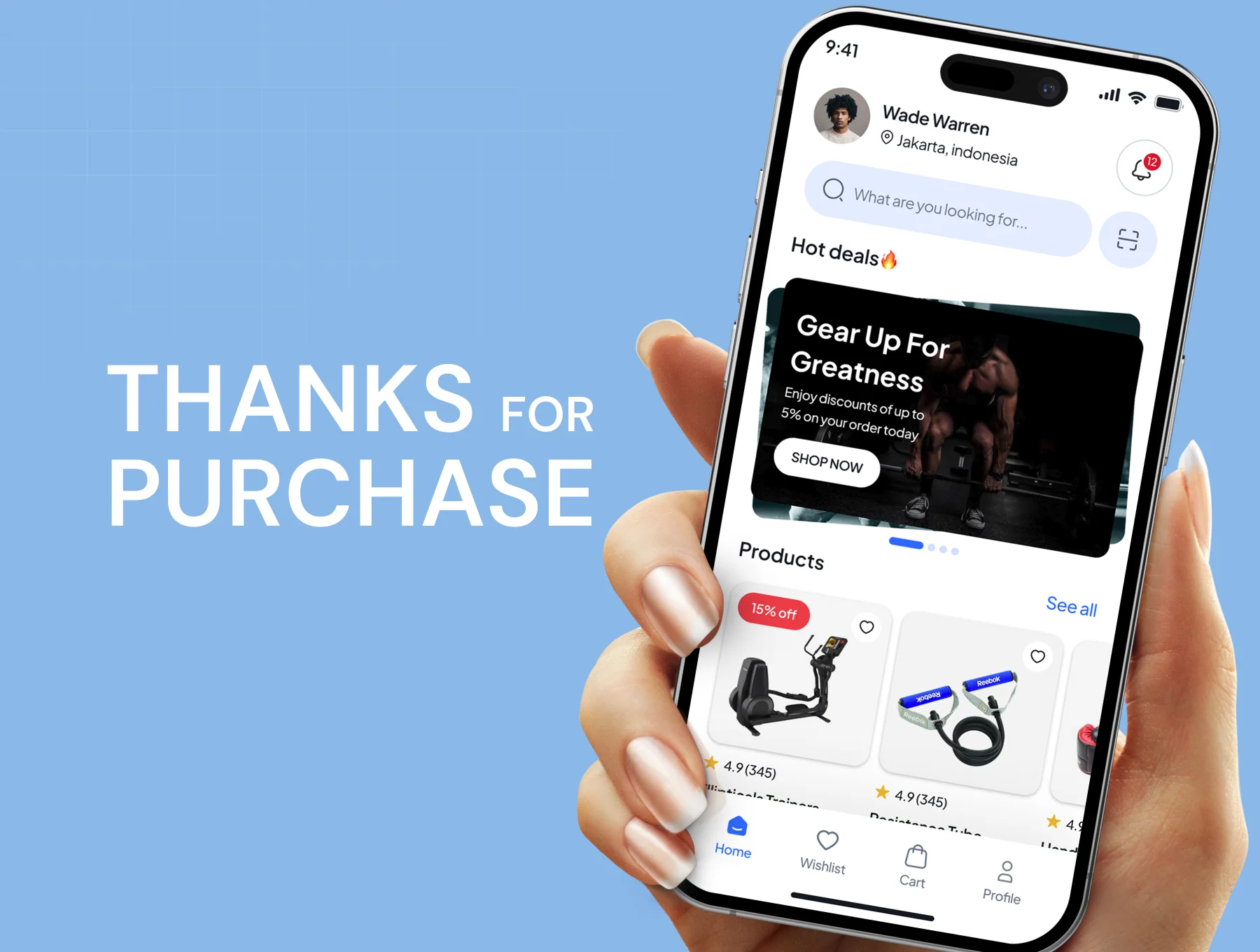 GearUp Fitness Equipment Shop App Ui Kit 6